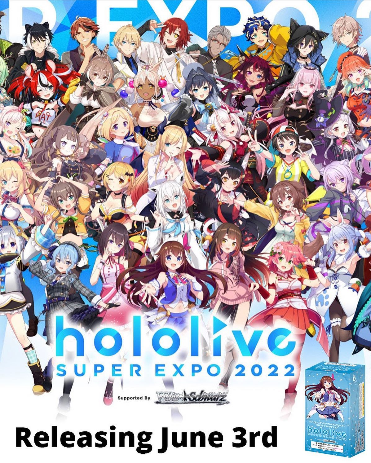 hololive super expo 2022 booster box Bushiroad Card Binder  hololive production official shop and Cheer Cards too! Premium Booster hololive production |