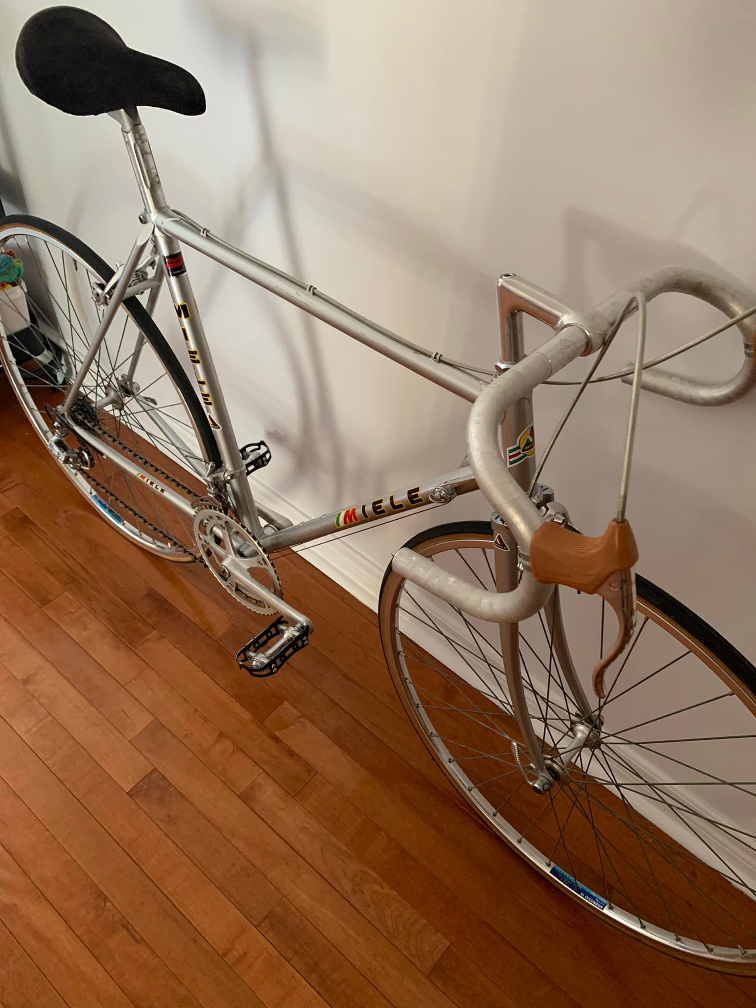 Miele 1980s road bike with Suntour Cyclone mk-ii components