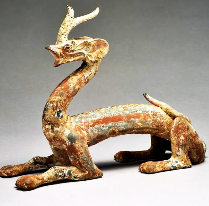 夔龙纹模 东周 山西侯马出土 山西博物院藏 Model with the Kui-dragon