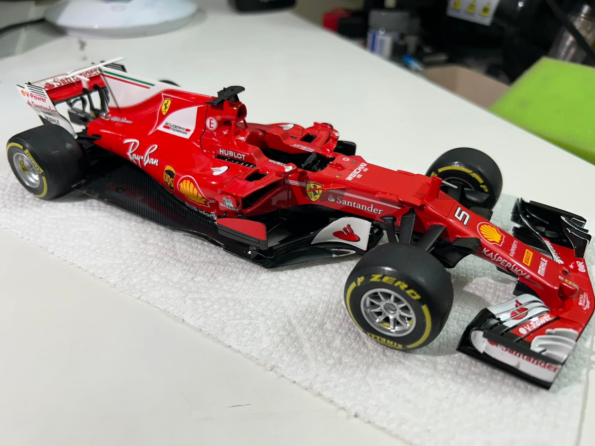 Tamiya 1/20 Ferrari SF70h model kit review and discussion
