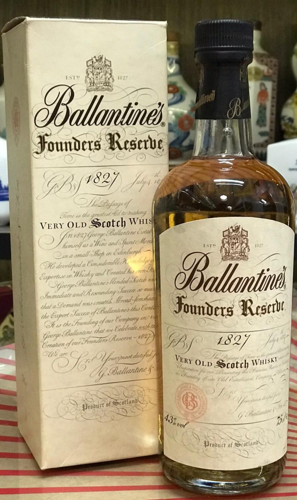 慳多啲- 750ml Ballantine's Founders Reserve 1827 90年代1827年喬治