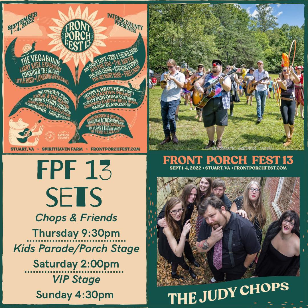 The Judy Chops - We are excited to return to Front Porch Fest in ...