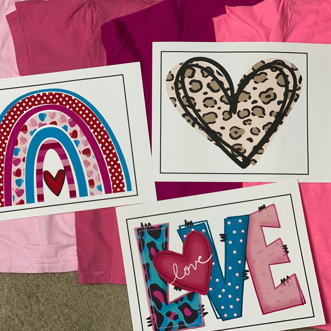 Cute Valentine's Girl's tee for $7.49 パ米 縄然