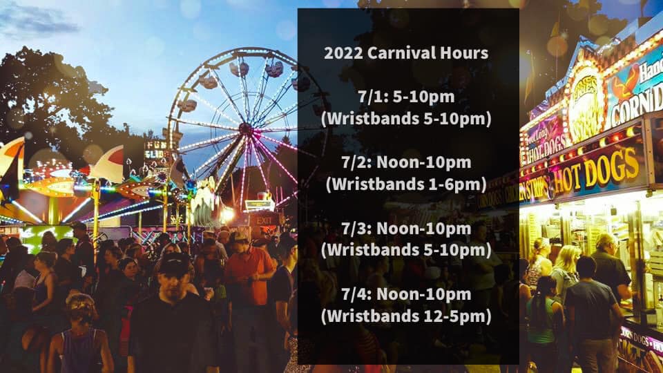 Below are the Carnival and wristband... - Delano 4th of July | Facebook