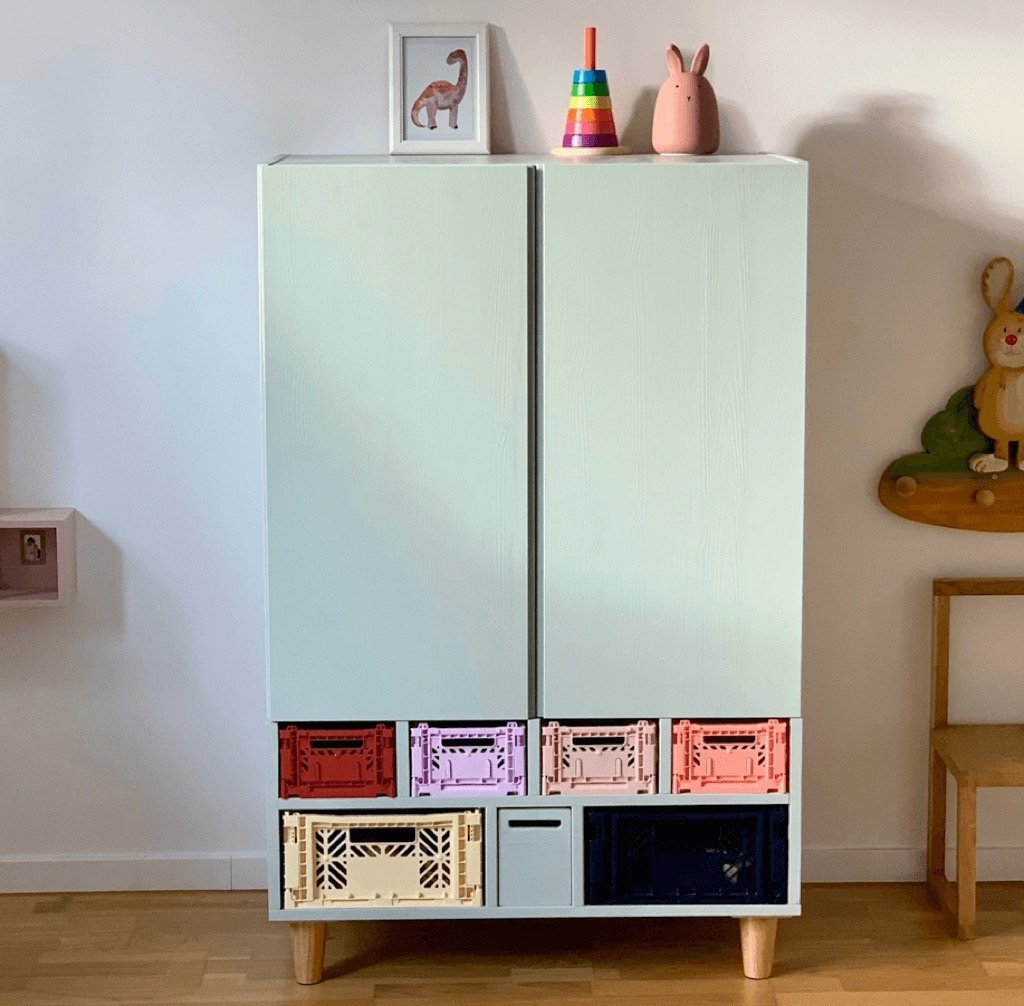 Ikea Hackers - Love the IVAR + HAY combo in this kids wardrobe hack ...