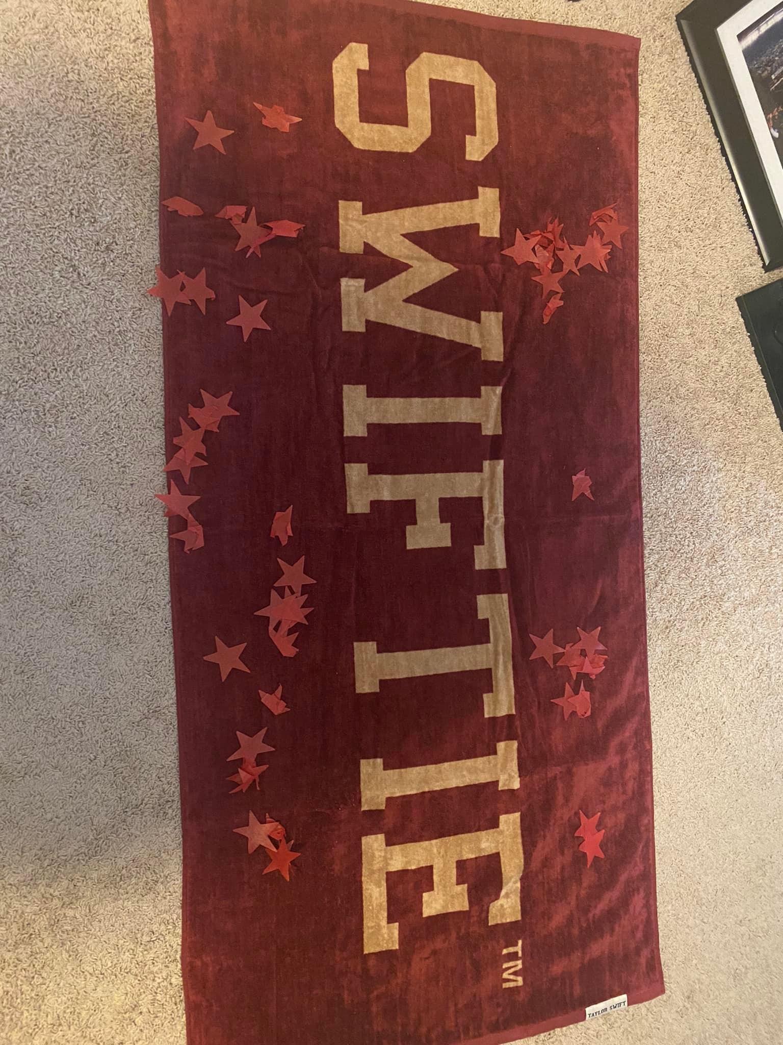 Taylor Swift fan loves summer collection towel game board