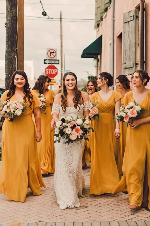 bohemian wedding dresses 2020 A-line Boho Cold Shoulder Long Sleeve Starry Lace Tulle Bridal Dress Adult size:12 US dimensional look Bishop sleeves coast guard uniform Love On Friday Cassia