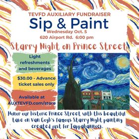 The TEVFD Auxiliary would love to have you at their Sip & Paint Night ...