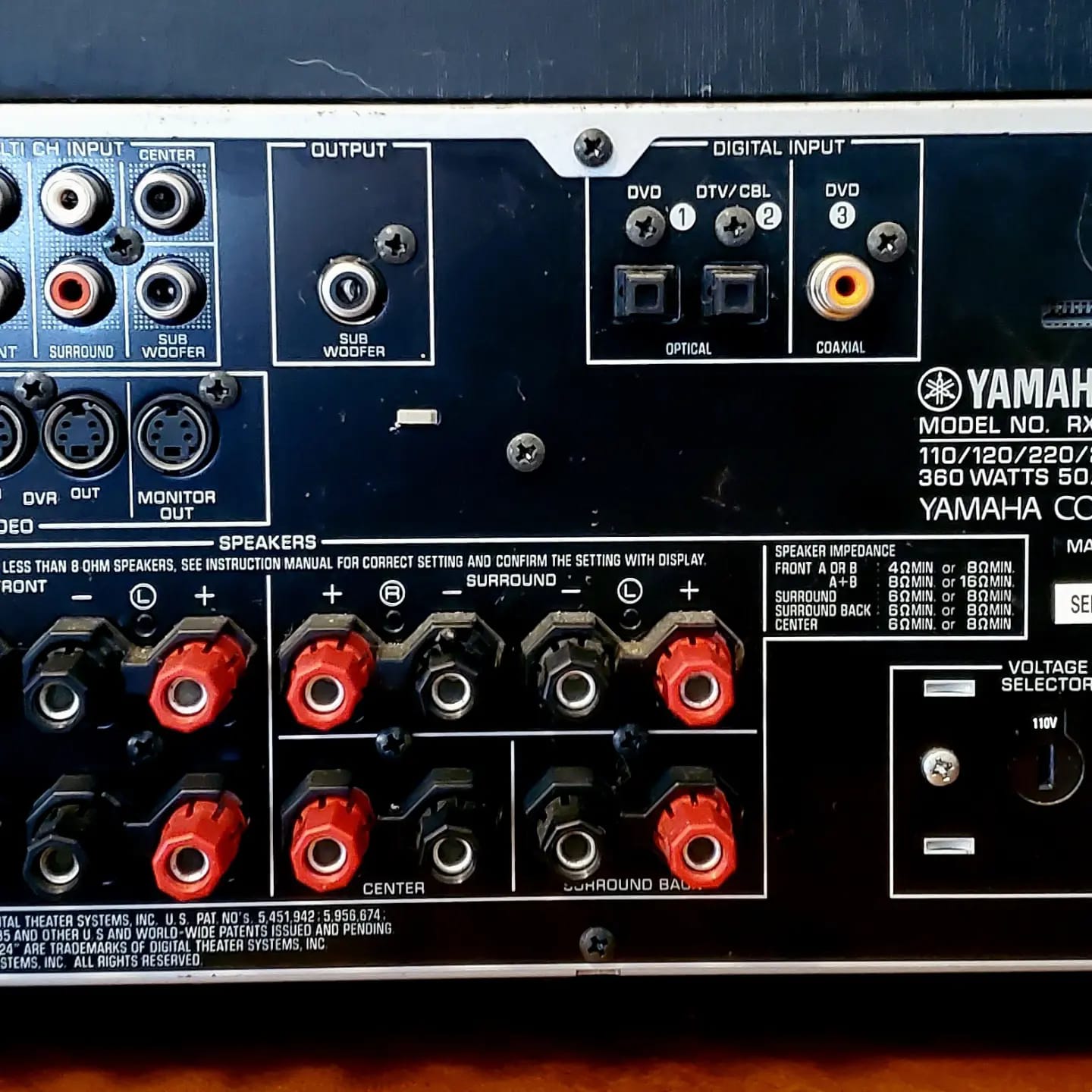 Yamaha DSP-AX540 Make in japan 80W/Ch ราคา 2,500 บาท ส่ง 200 ไฟ 