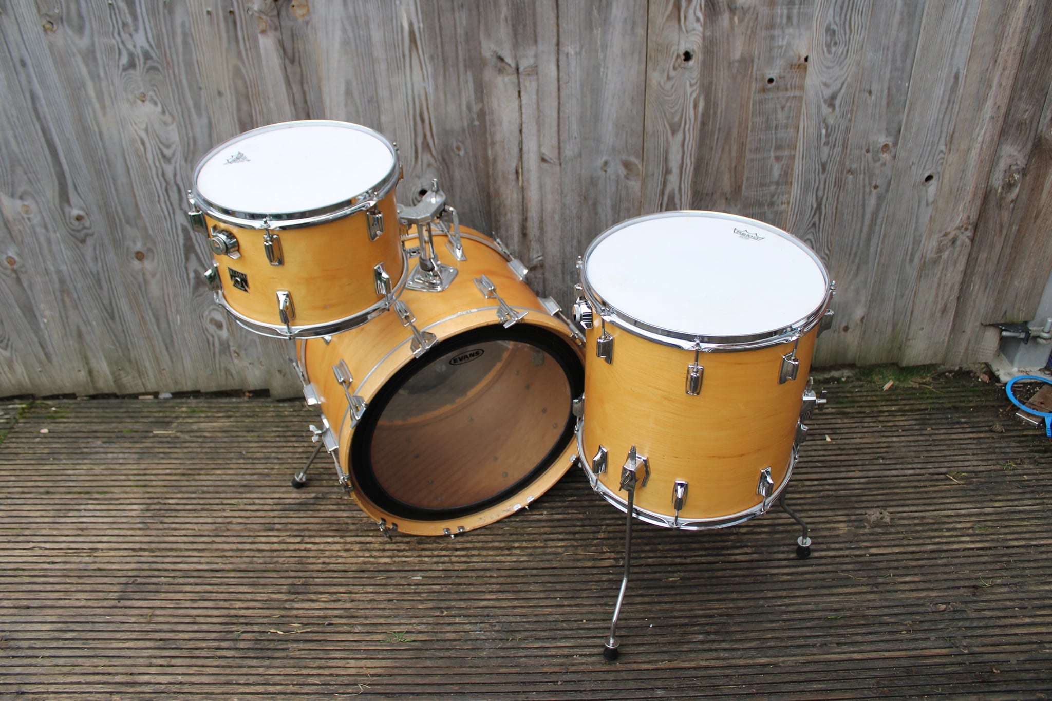 Vintage Tama Japan birch drum set with Black Panther finish and