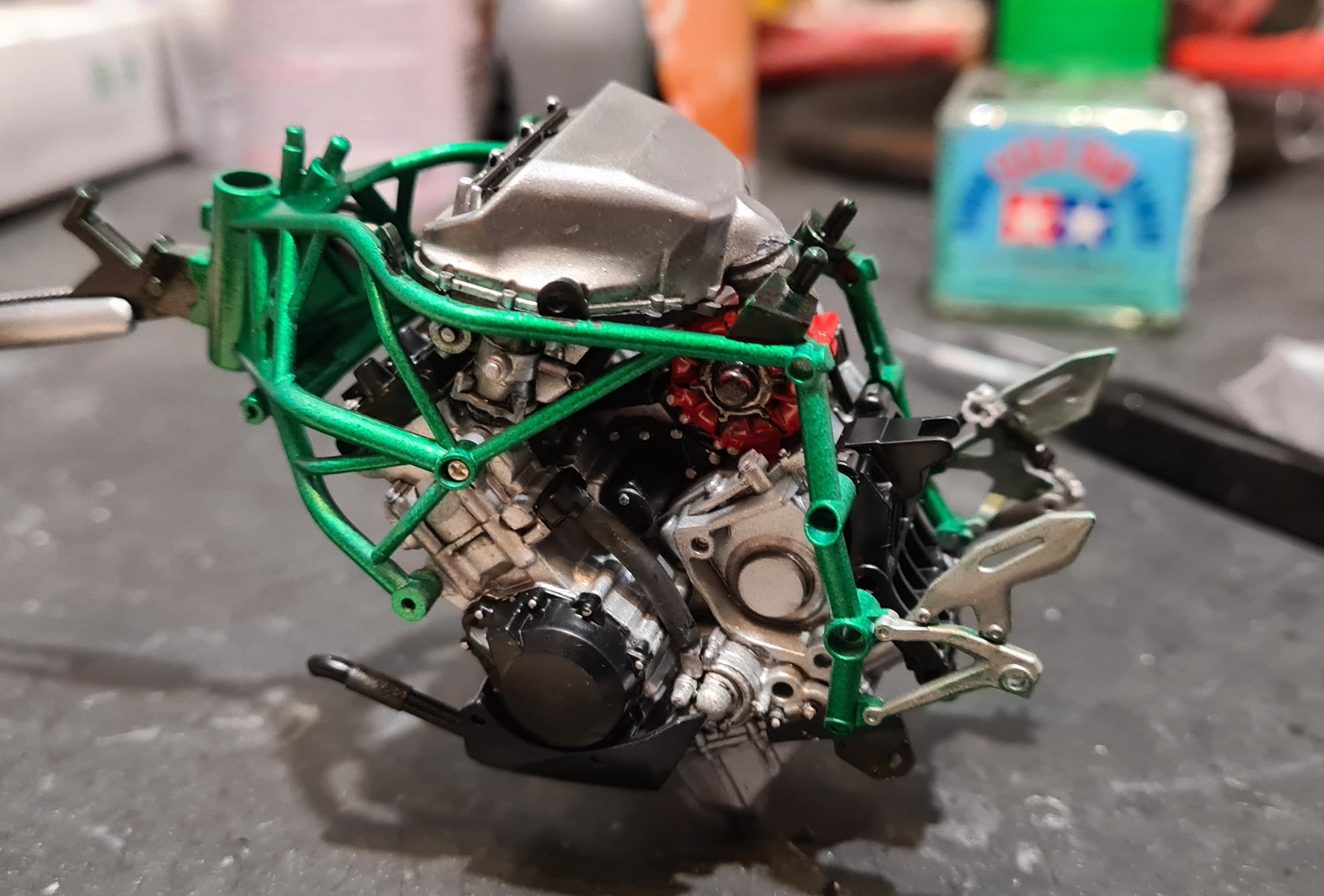 Tamiya 1/12 Kawasaki H2R carbon kit review