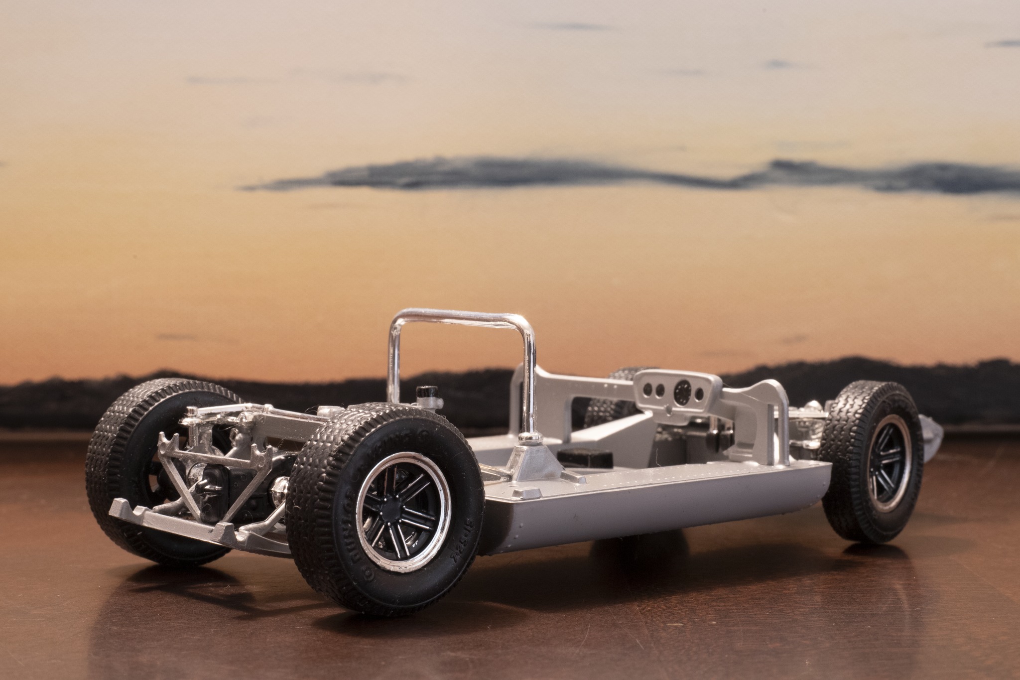 Lola T70 chassis completed in 1/12 scale model