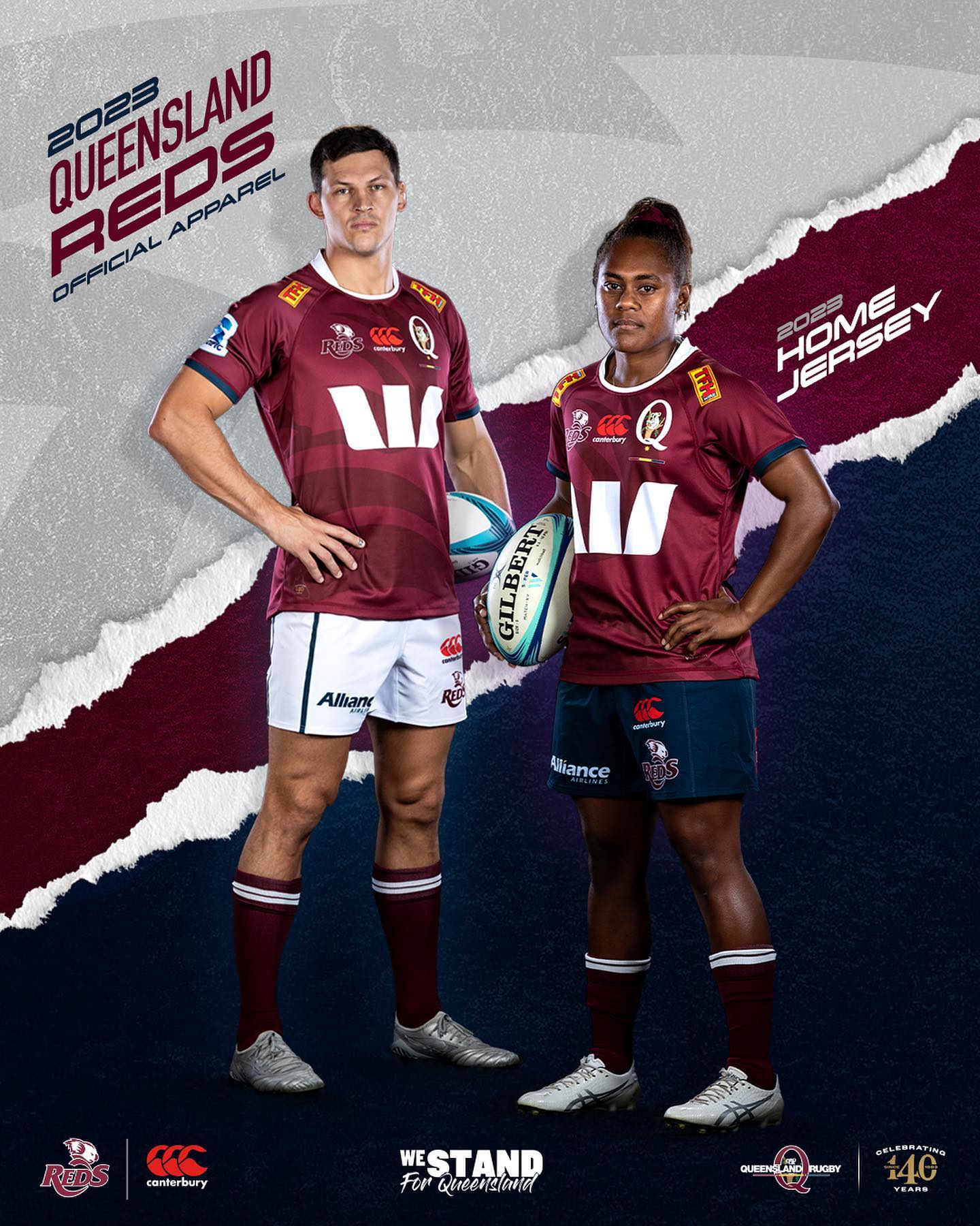 𝗨𝗻𝗹𝗲𝗮𝘀𝗵 𝘁𝗵𝗲 𝗥𝗲𝗱. The 2026 Queensland Reds Canterbury