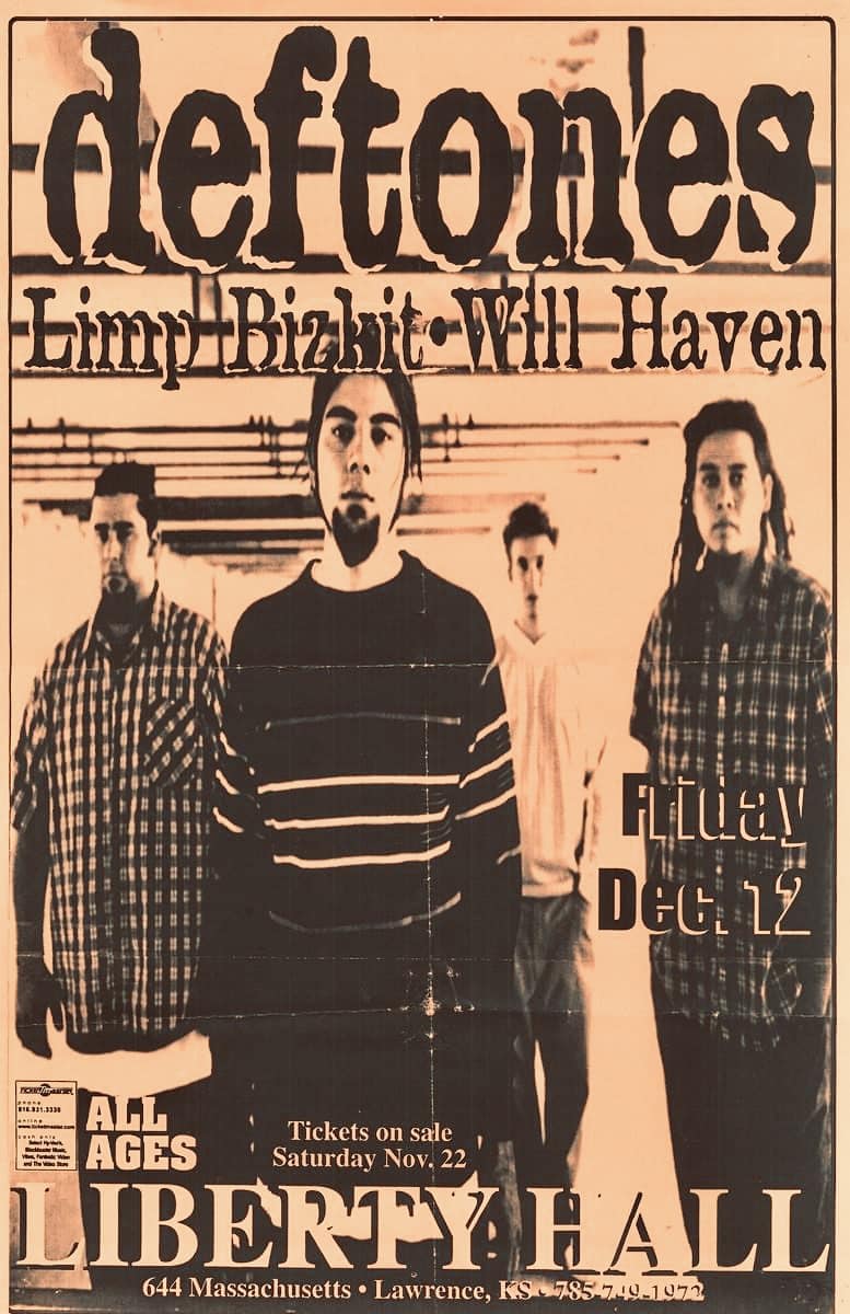 Deftones 'Around the Fur' tour at Liberty Hall in 1997