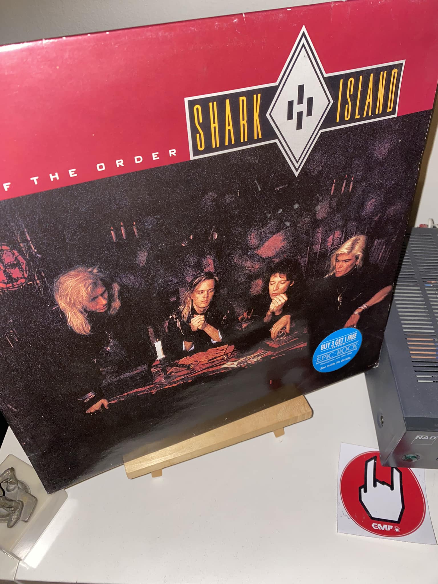 Shark Island's Law of the Order 1989 album on vinyl