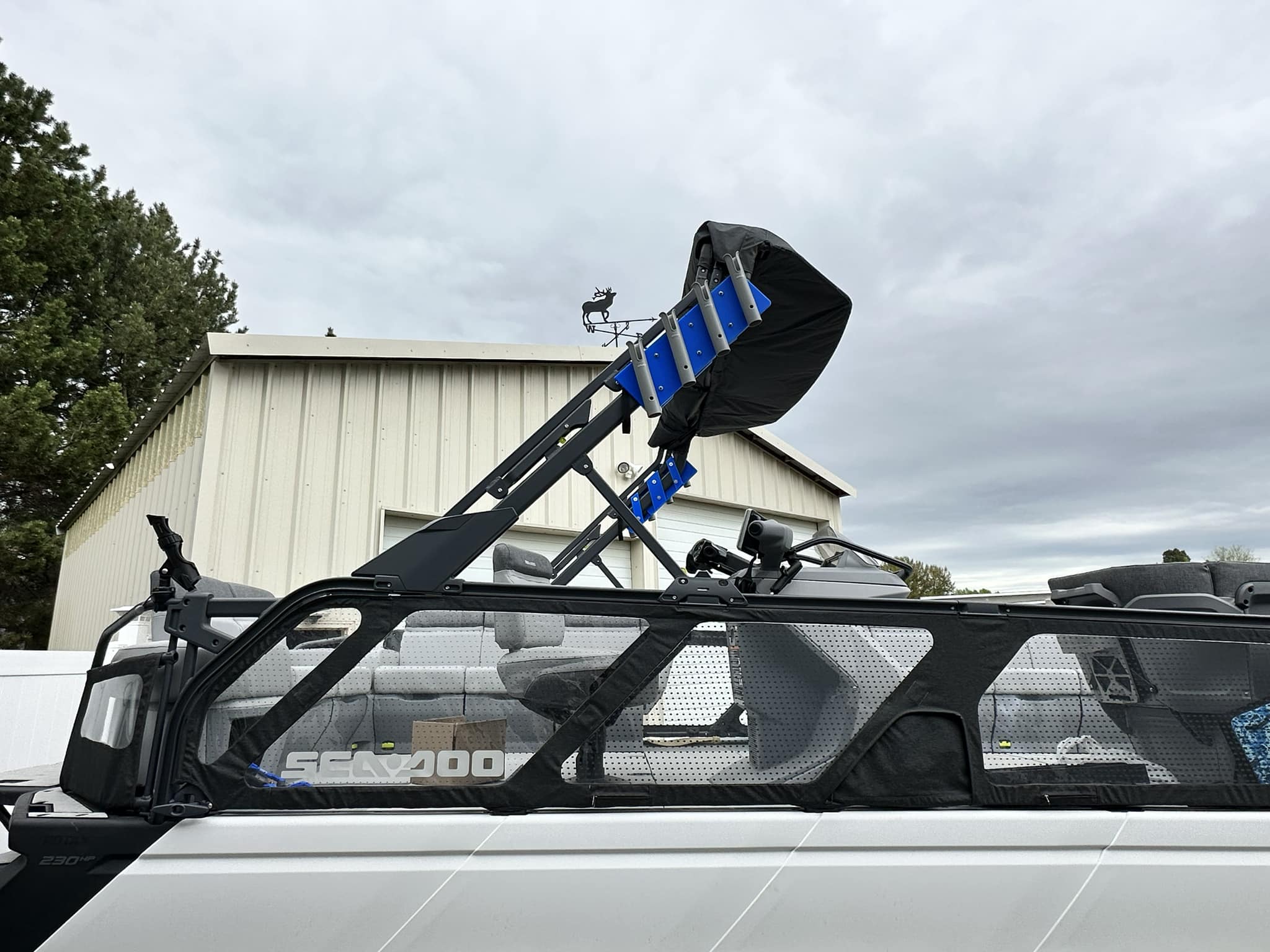 bimini fishing rod holder Top Boat Rod Rack, Rocket Launcher Perfect for hauling fishing gear BoatOutfitters 3 Rod Load-N-Lock Rod