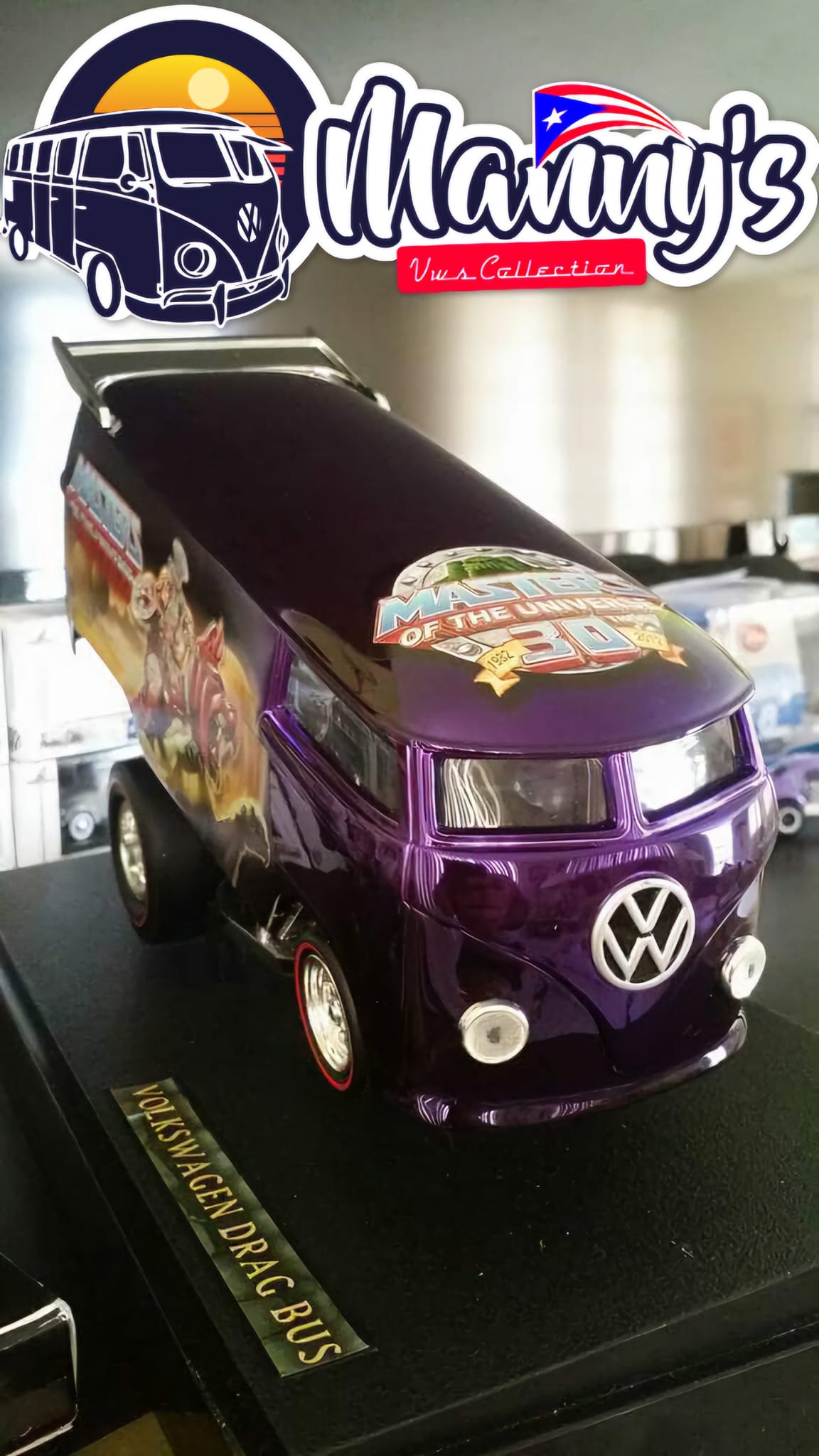 2012 Hot Wheels Volkswagen Drag Bus at 1:18 scale