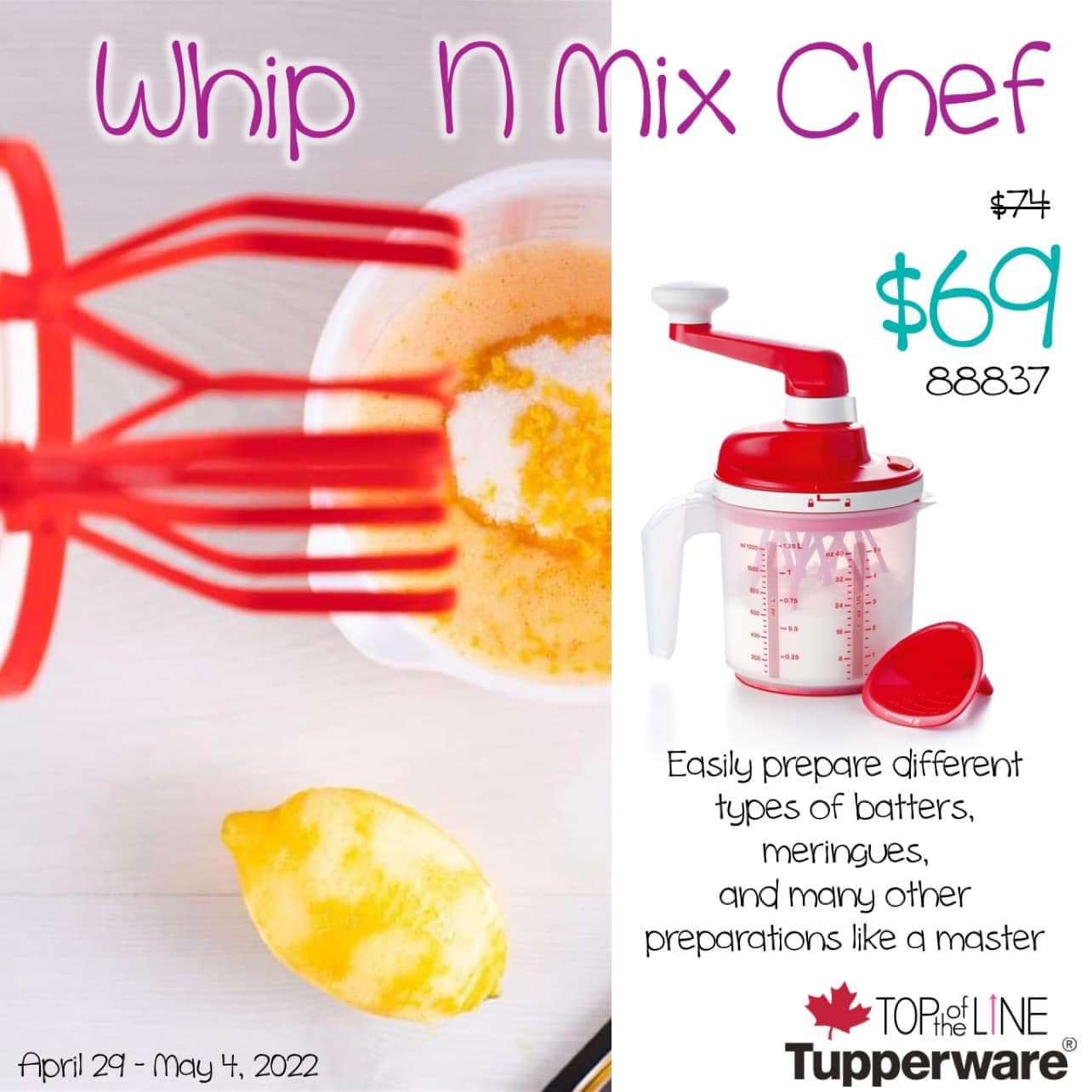 Whip N Mix Chef for easy mixing with kids display picture 1