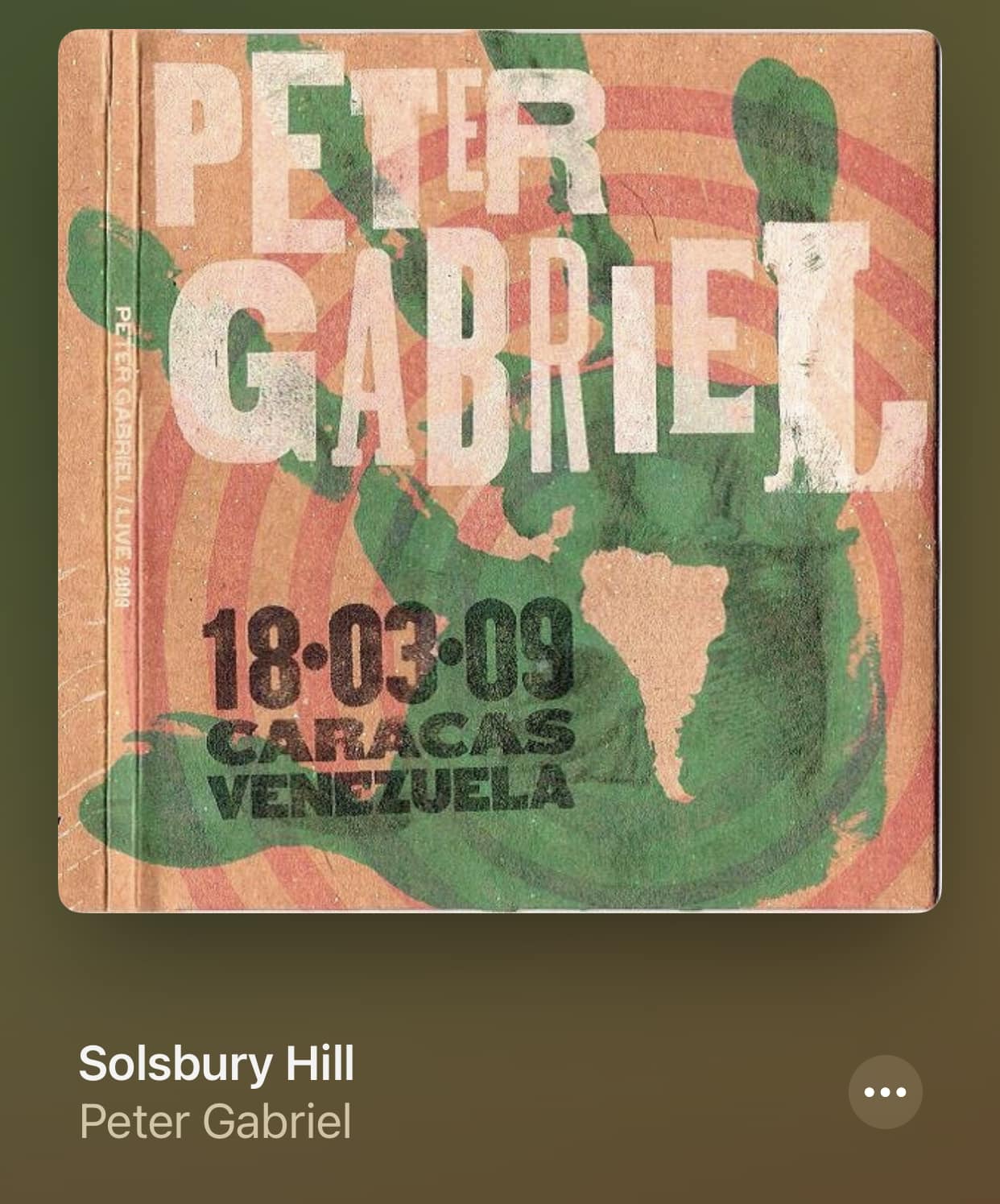 Big Time! Video footage of PETER GABRIEL during his Latin American 