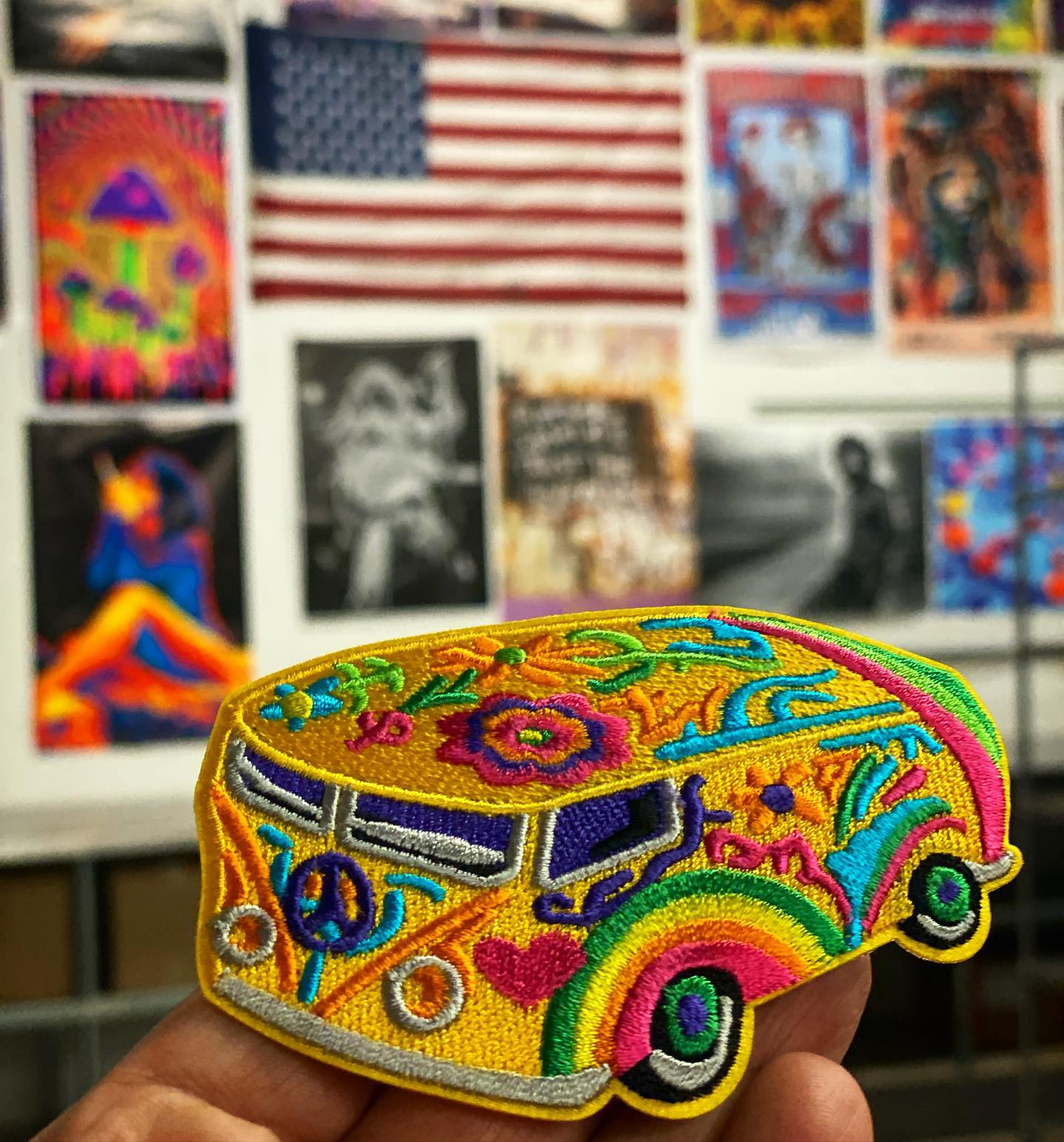 What is the value of a 1960s hippie peace activist flag?