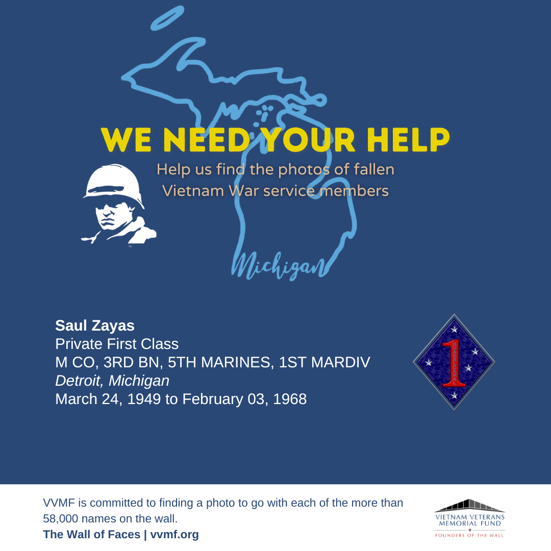 The Wall of Faces search... - Vietnam Veterans Memorial Fund