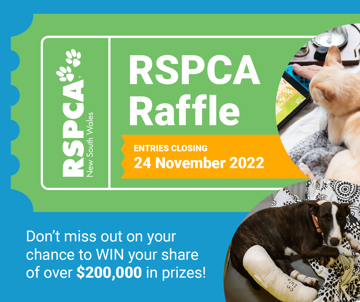 Get your raffle tickets... - RSPCA NSW Hunter Supporter Group
