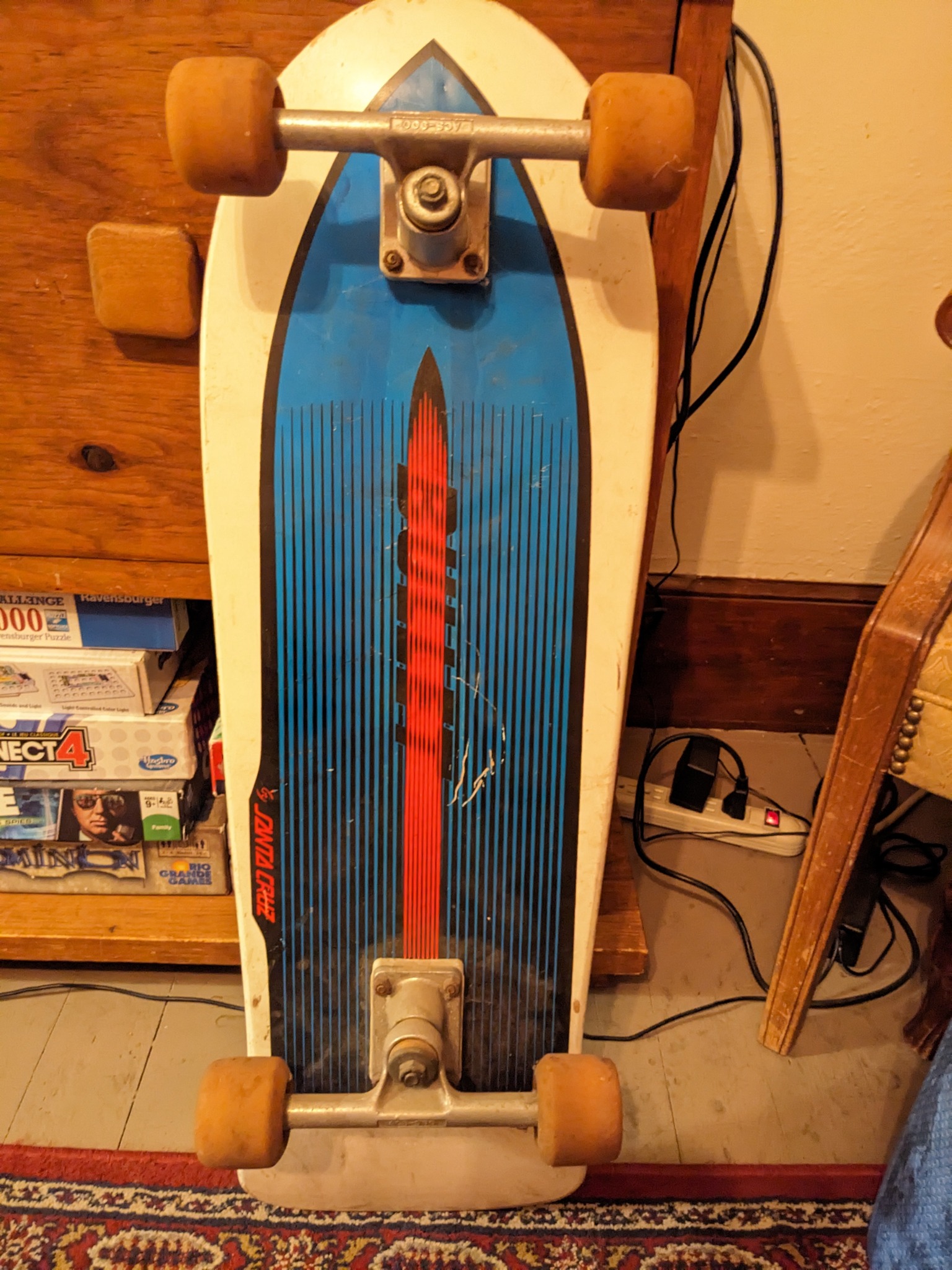 What year is this Santa Cruz Bullet skateboard from?