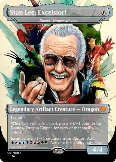 stan lee mtg card GMA NM-MT 8#82023846 1990 Imple Marvel Universe #161 Lee/Mr. Marvel Professionally Graded NonSport Trading Card. : Collectibles & Fine Art Stan Lee Tribute: Metal Engraved