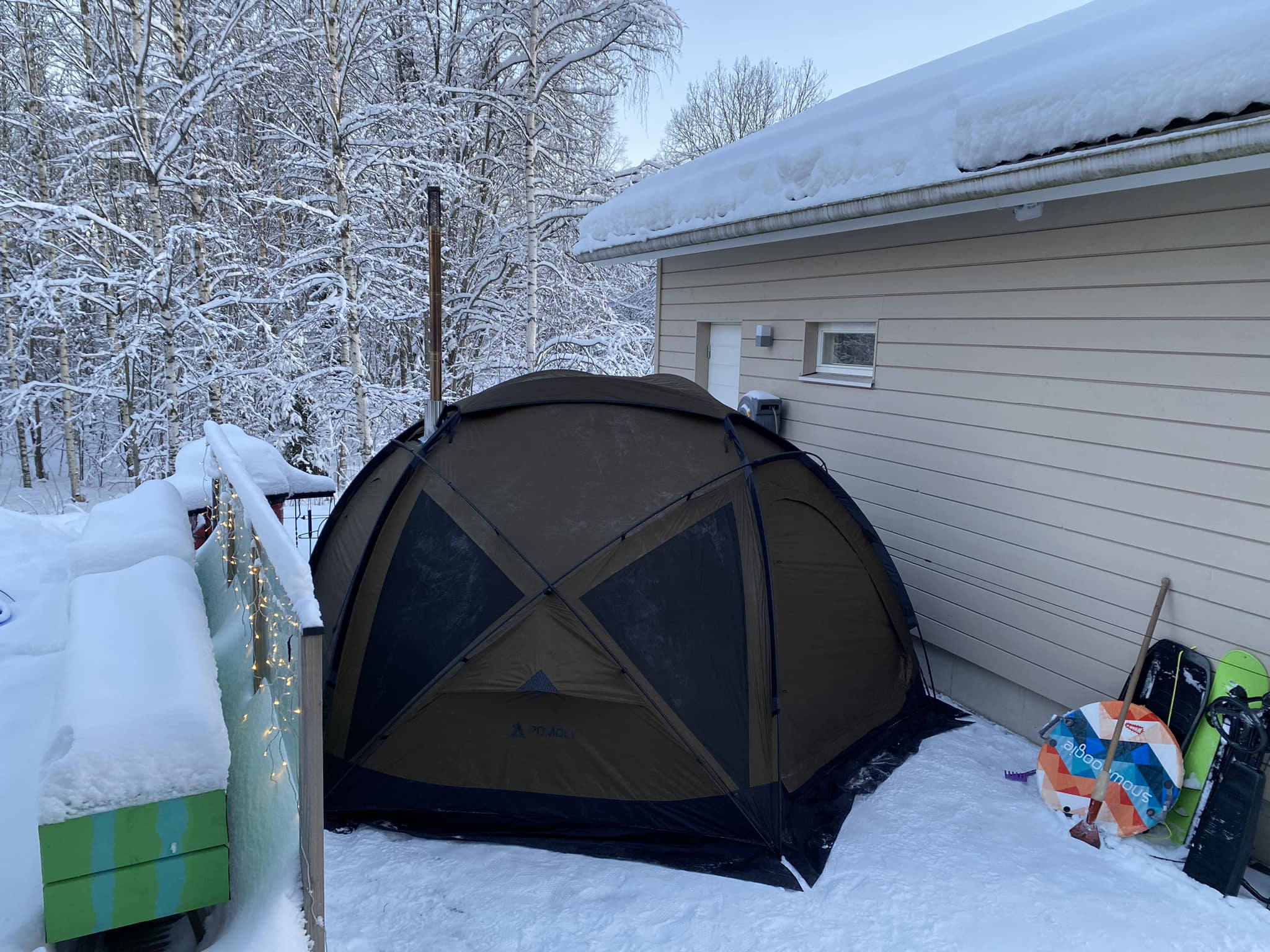 zweimannzelt wurfzelt 2 Personen Wasserdicht, Pop Up Camping Zelt, Ultraleicht Winddicht Mit Heringe + Spannseile Und Aufbewahrungstasche Für Camping, Klettern, Angeln Sport & Freizeit Maße:648 x 275 cm Nuvibody Lukvuzo 2 Pack 30