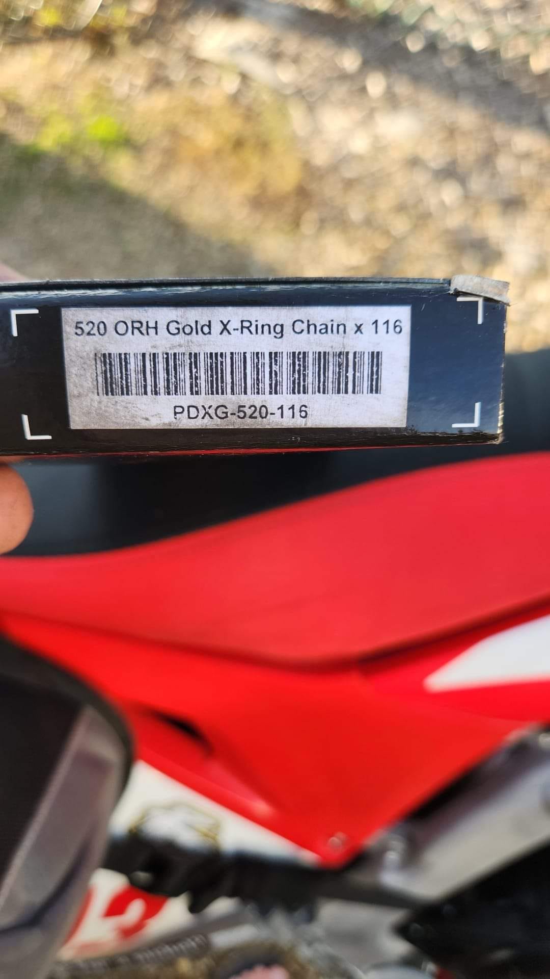 520 Red Motorcycle O-Ring Chain 110 Links with 1 Connecting Link RS250 F650