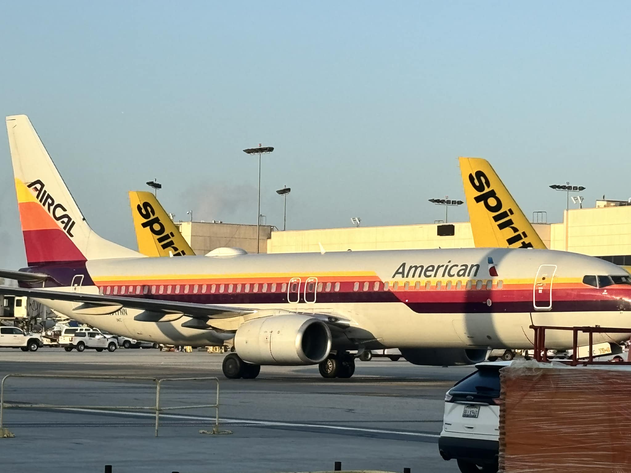 Aircal heritage livery plane spotted at CLT Airport