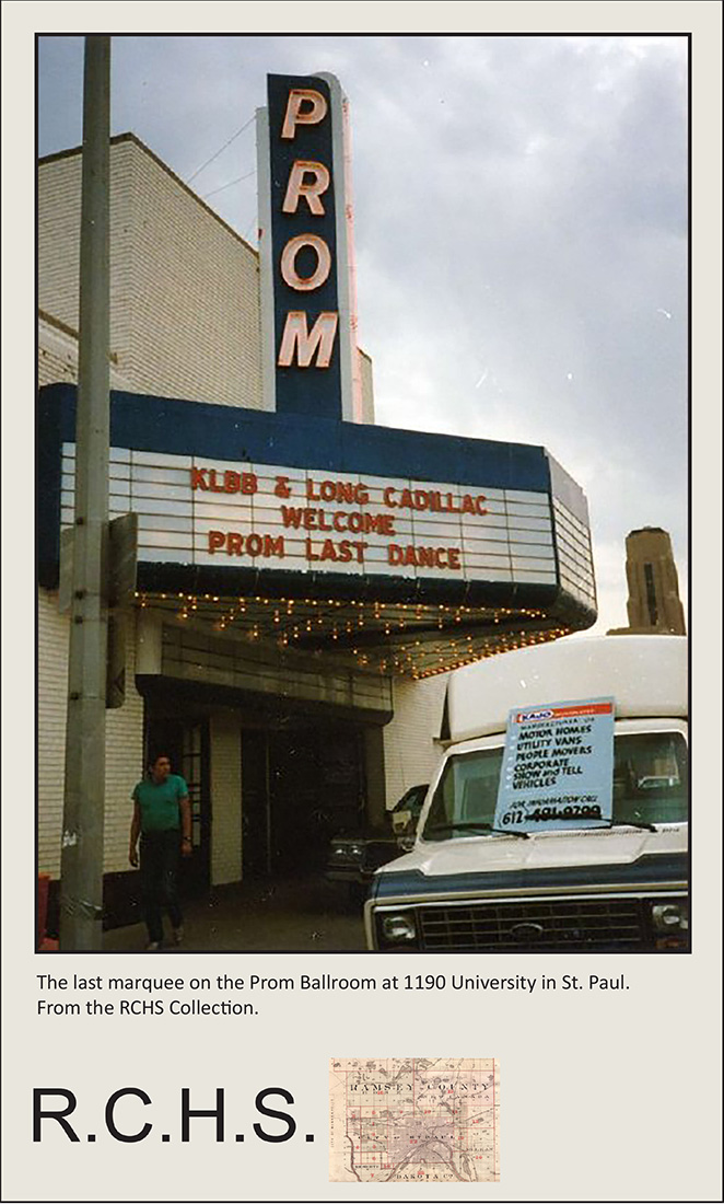 Ramsey - The Prom Ballroom was a large blue and white building that ...