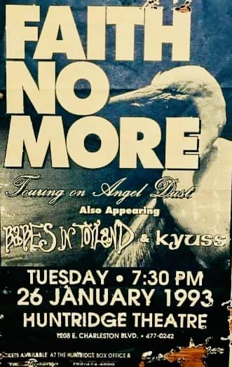 Faith No More's 1993 Angel Dust tour at Huntridge Theater