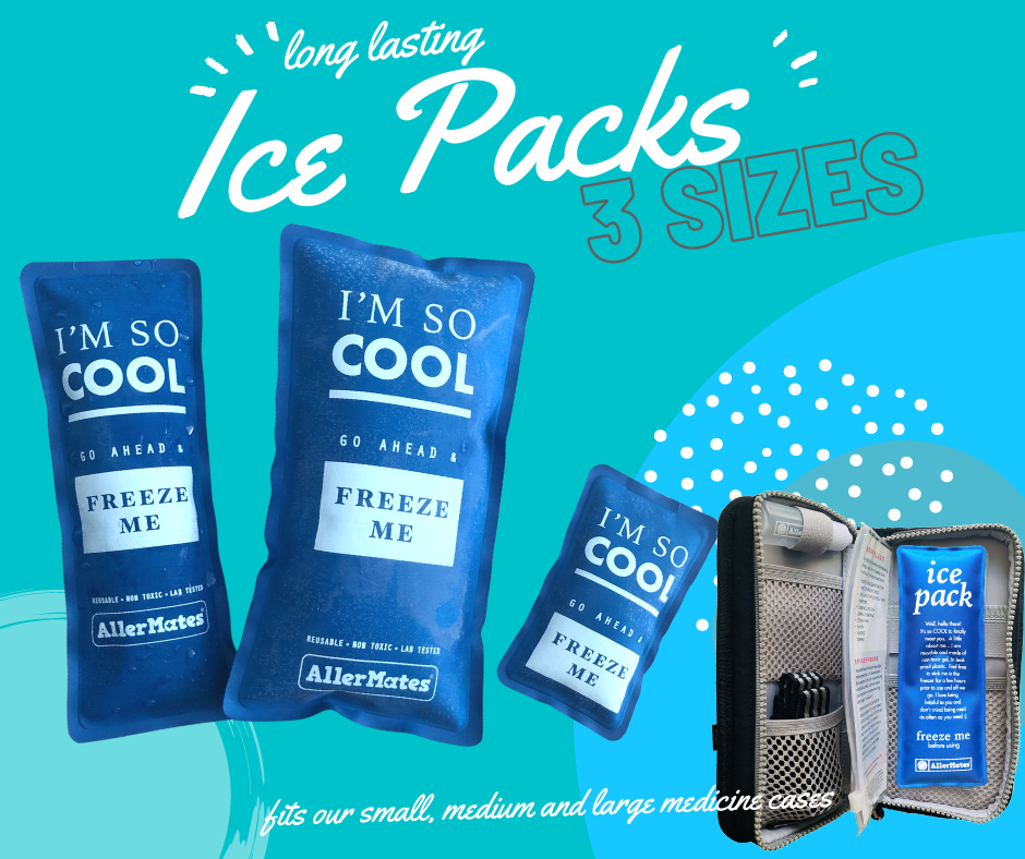 Our AllerMates ice packs have a new look! 🤩 They are now available in ...