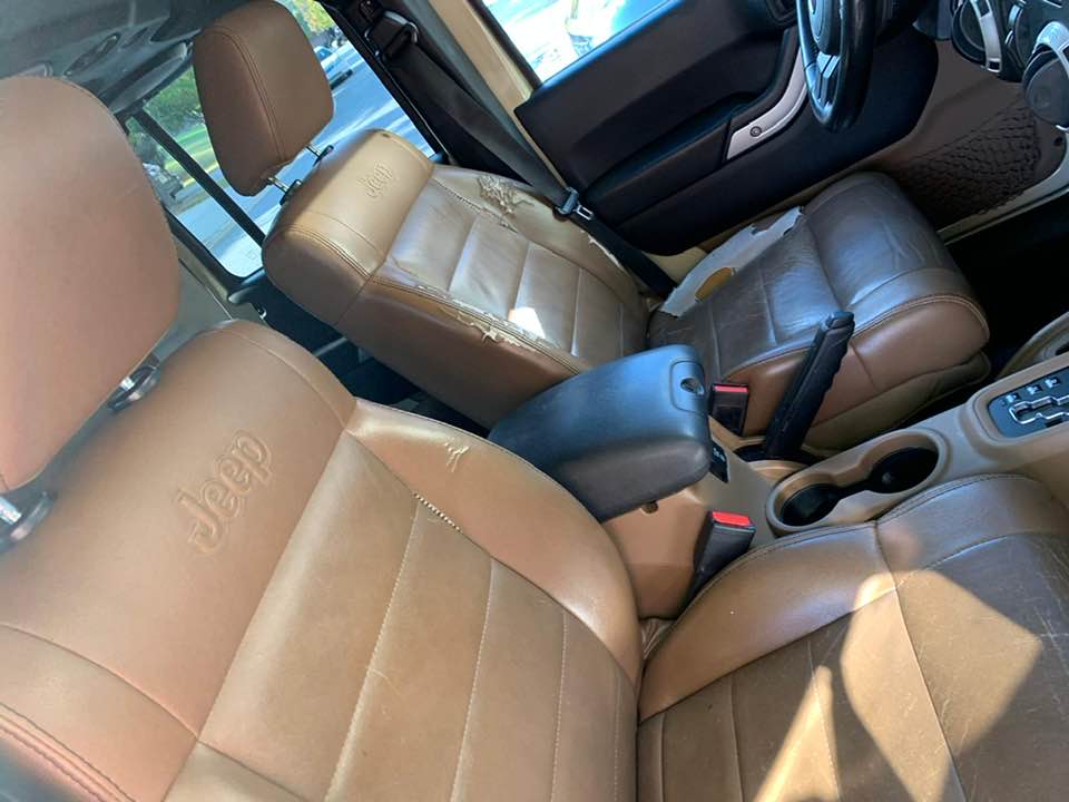 For 2008-2010 Jeep Wrangler Sahara Driver / Passenger Bottom Cloth Seat