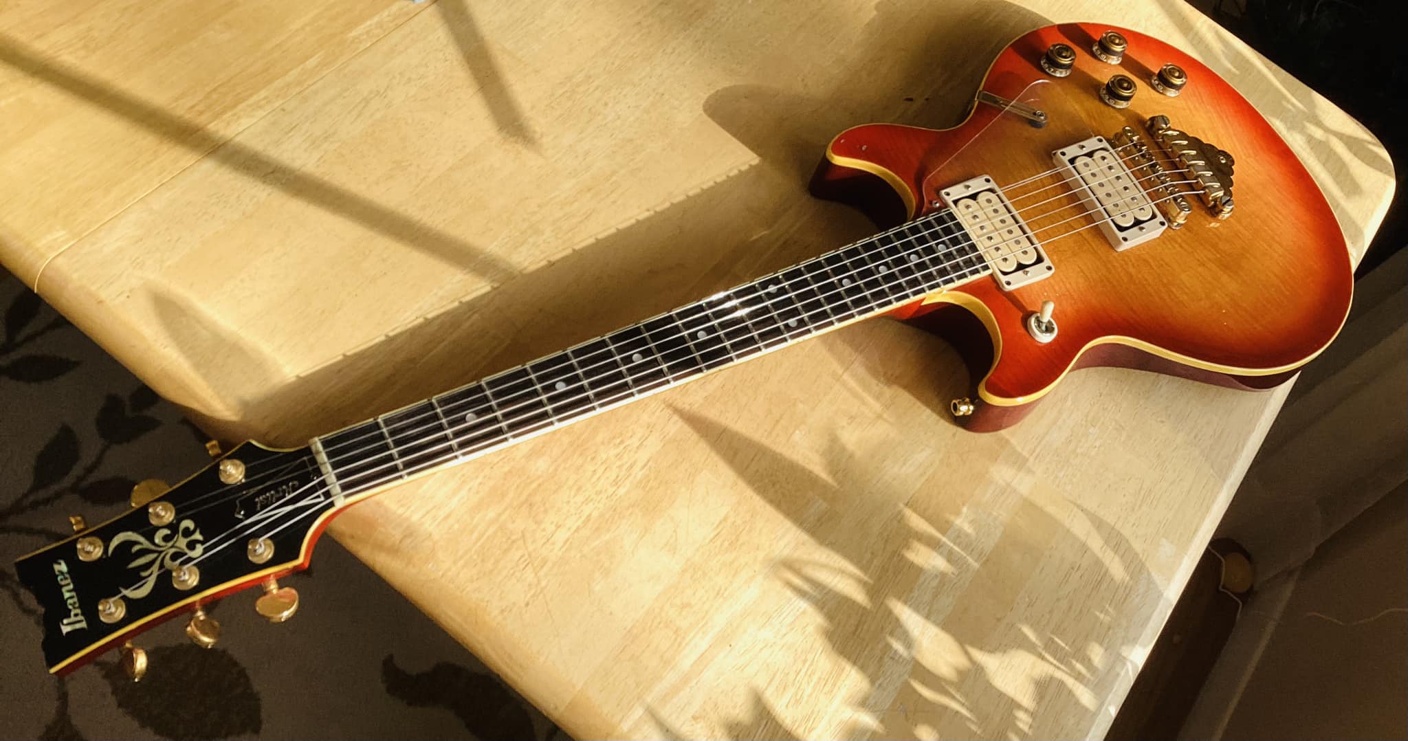 1976 2454 hollowbody Ibanez. Great playing guitar but it suffered