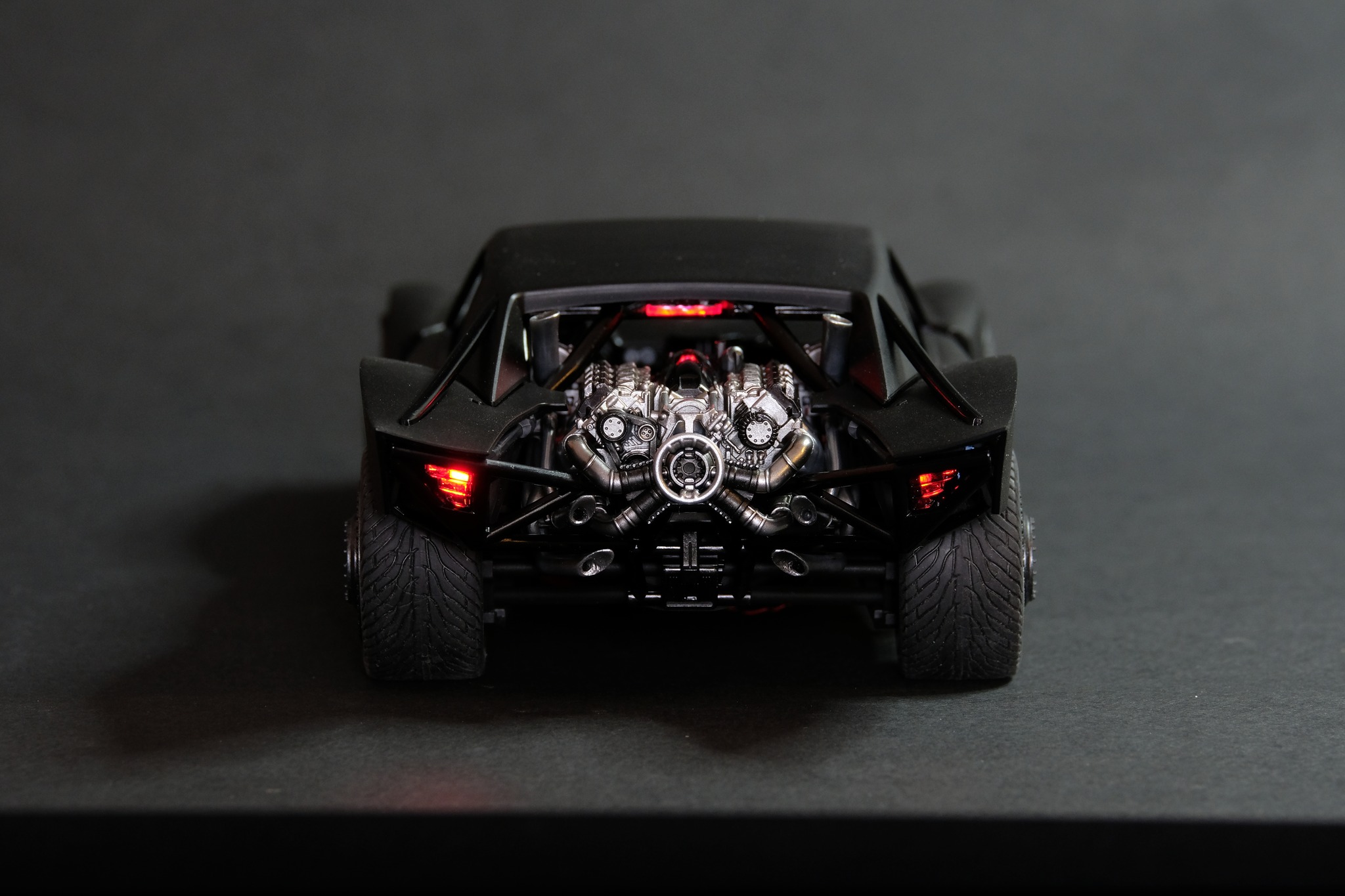 Completed Bandai 1/35 Batman Batmobile model