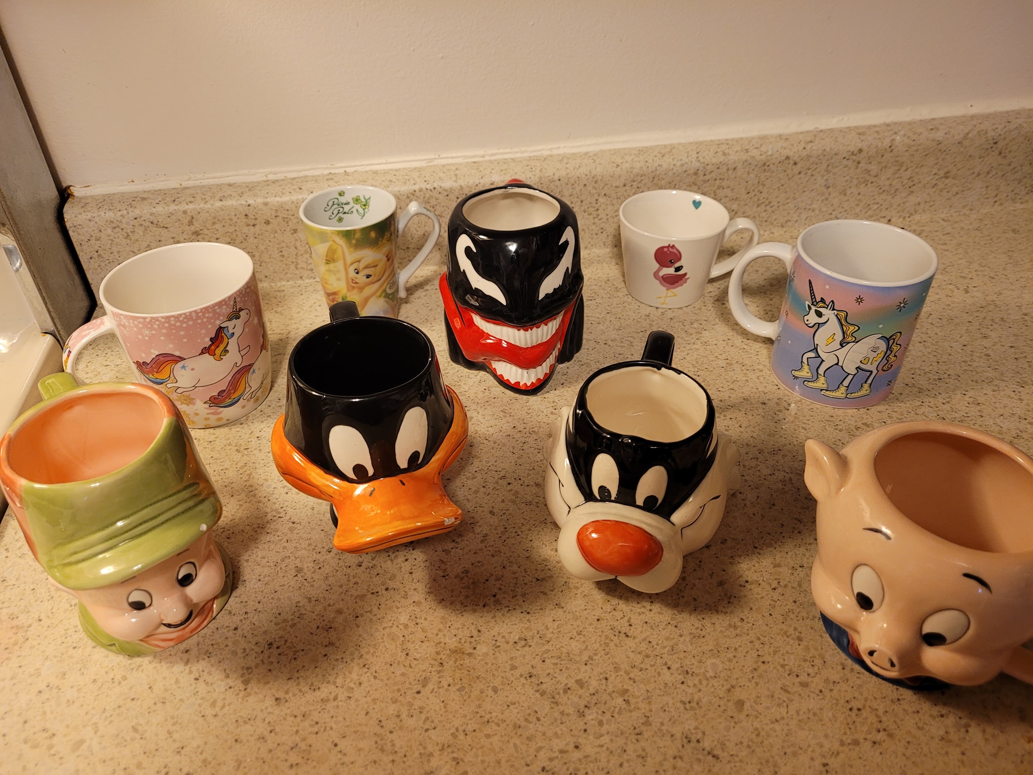 WBLooney Tunes キャラクター 3Dマグカップ 4種セット レア Set of