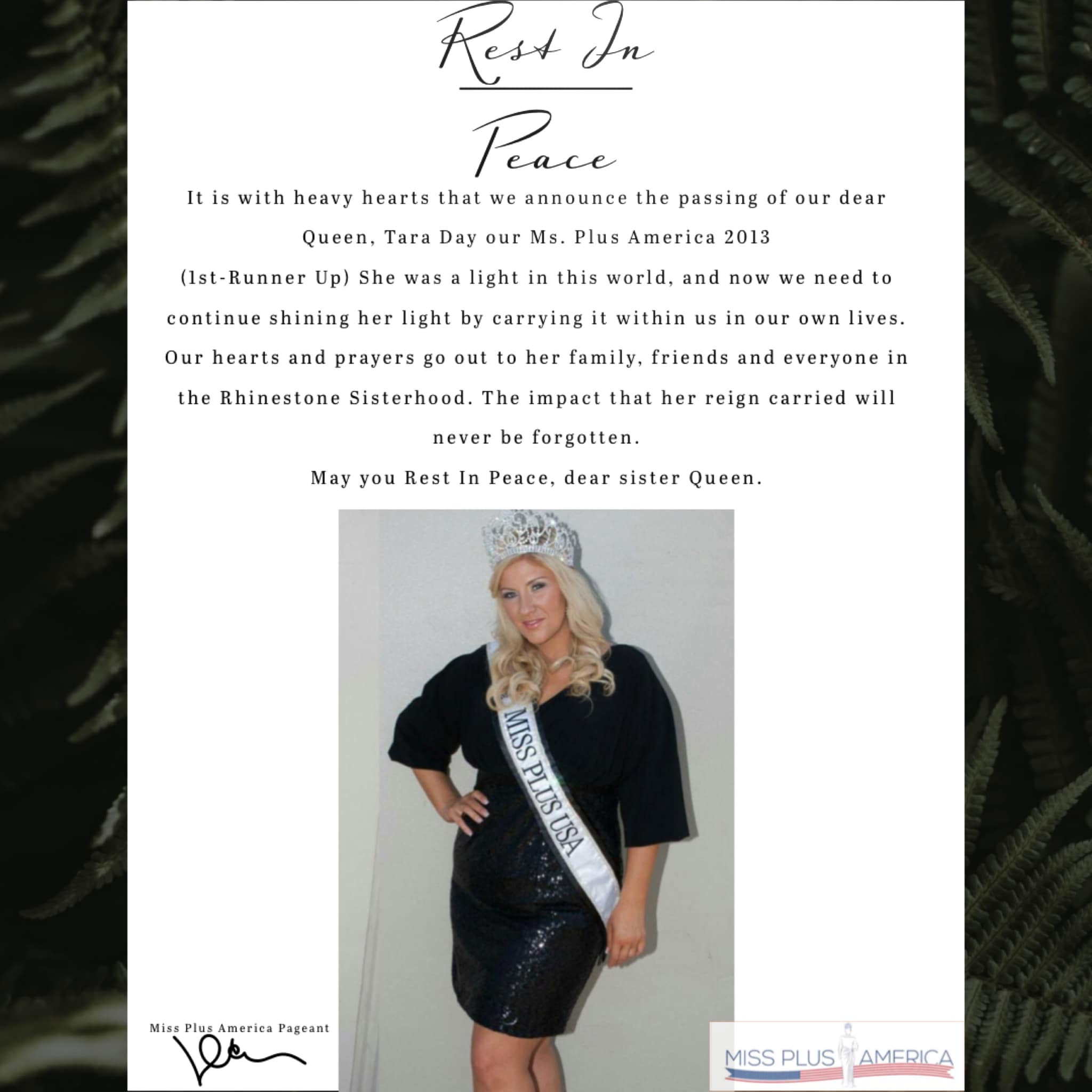 Miss Plus America Pageant - The Miss Plus America Pageant Family gives ...