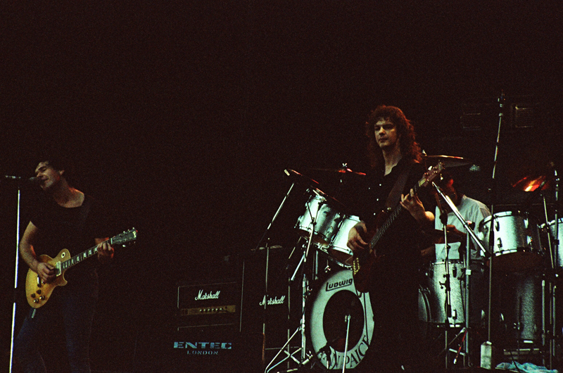 Gary Moore at Reading Festival 1982 with Ian Paice and Neil Murray