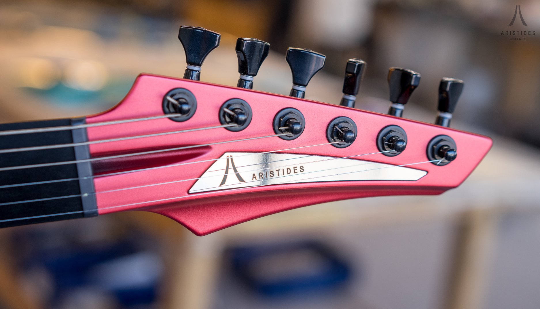 Aristides 070 Red Metallic Satin loaded with Bare Knuckle Pickups!!!