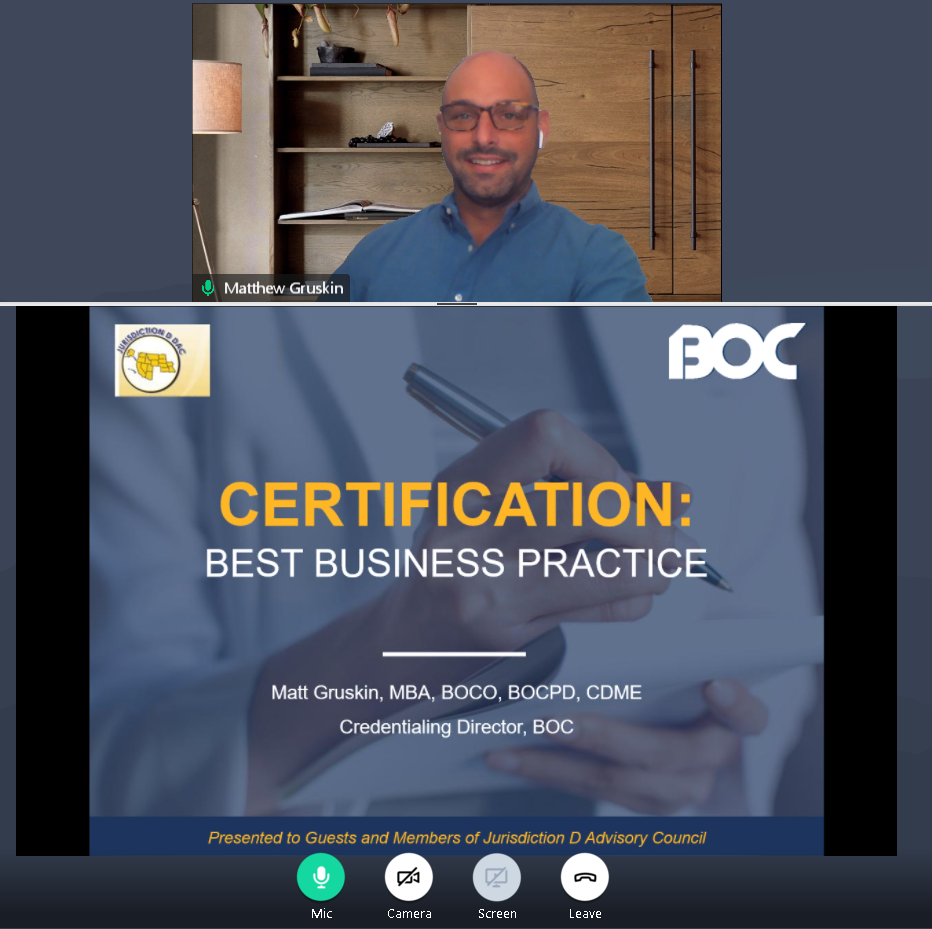 BOC International - BOC’s Credentialing Director, Matt Gruskin, MBA ...