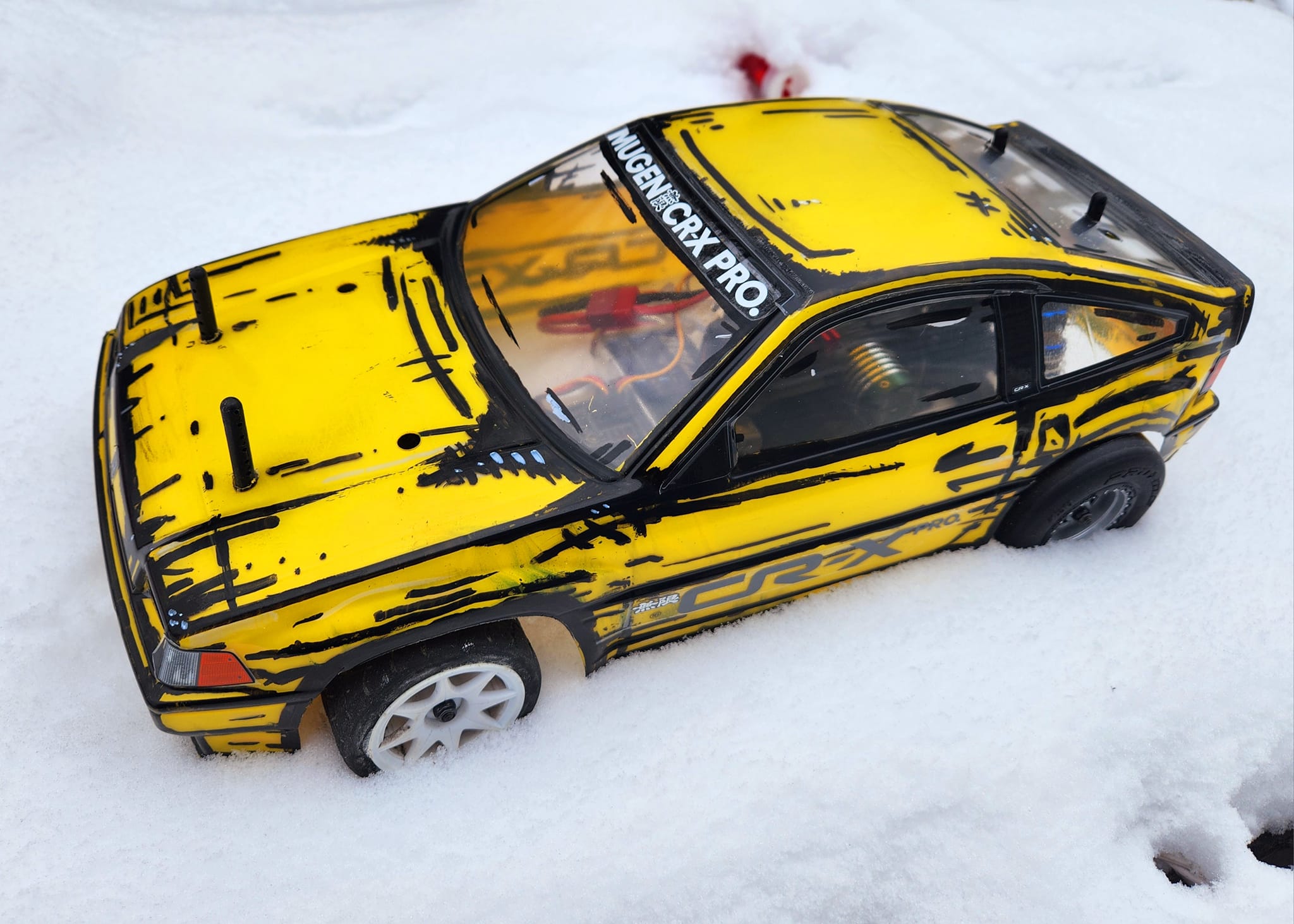 Tamiya M05 Crx Pro Cartoon style Rwd and LSV8 swapped too