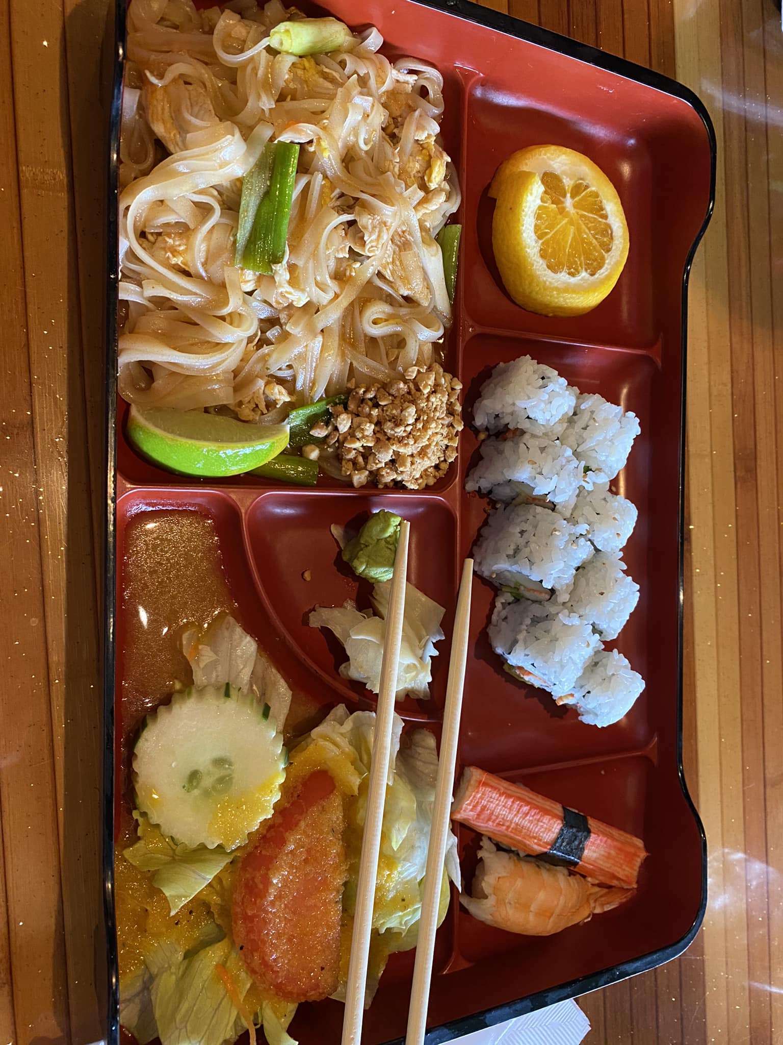Spice Thai and Sushi in Lakeland, Florida serves great bento boxes