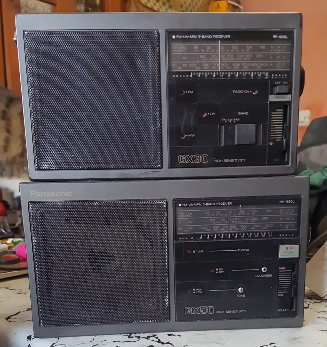 Panasonic GX30 and GX50 3-band radios