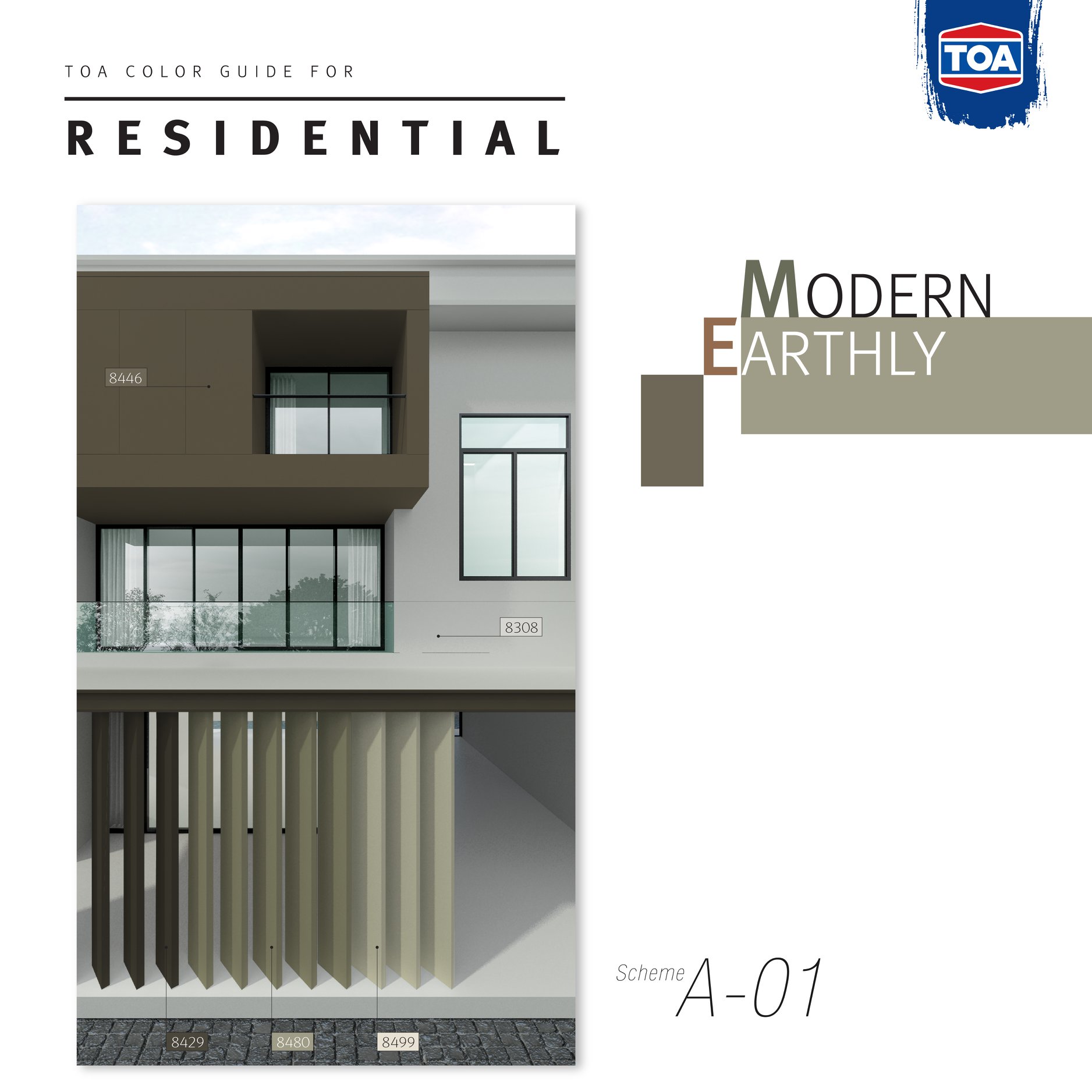 TOA - TOA Color Guide for Residential . Modern Earthly . กลุ่มสีที่ ...