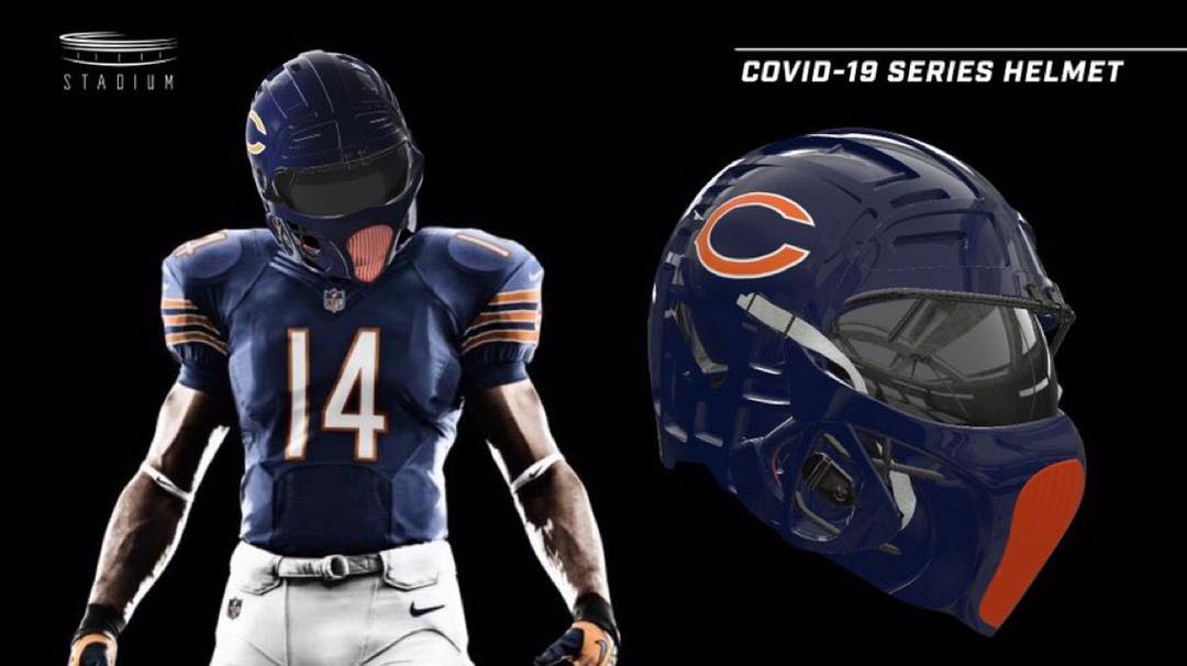 covid mask for football helmet SPIDER BURNS NFL tests coronavirus-limiting masks with