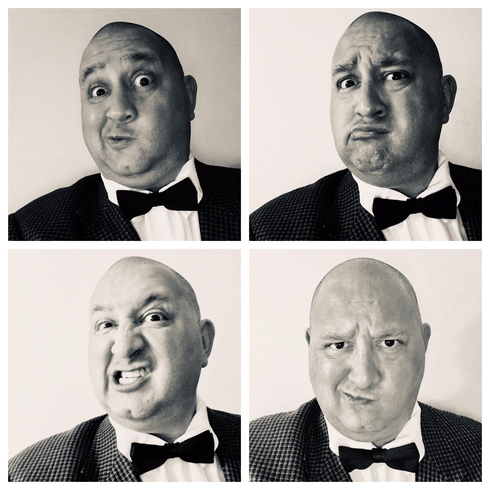 Birthday star JEROME “CURLY” HOWARD (1903 – 1952) (center) was