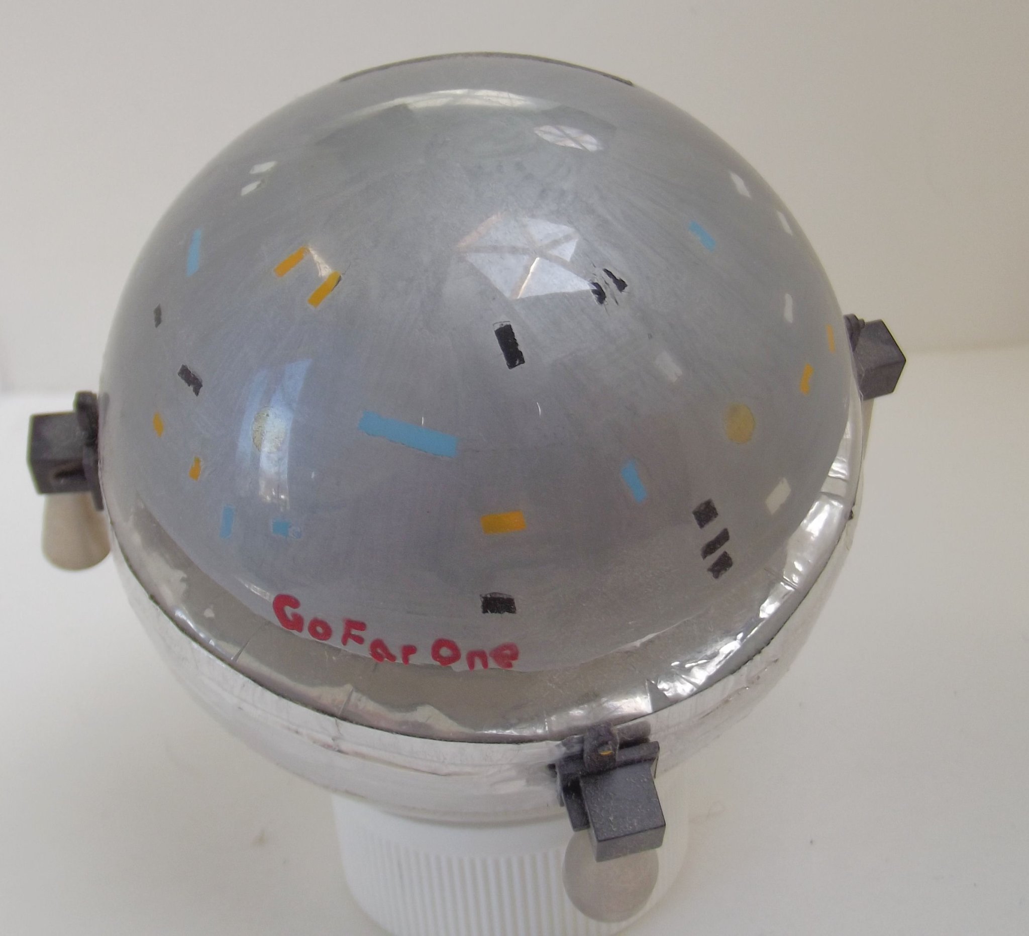 Boston Spaceship Model Built from a Guitar