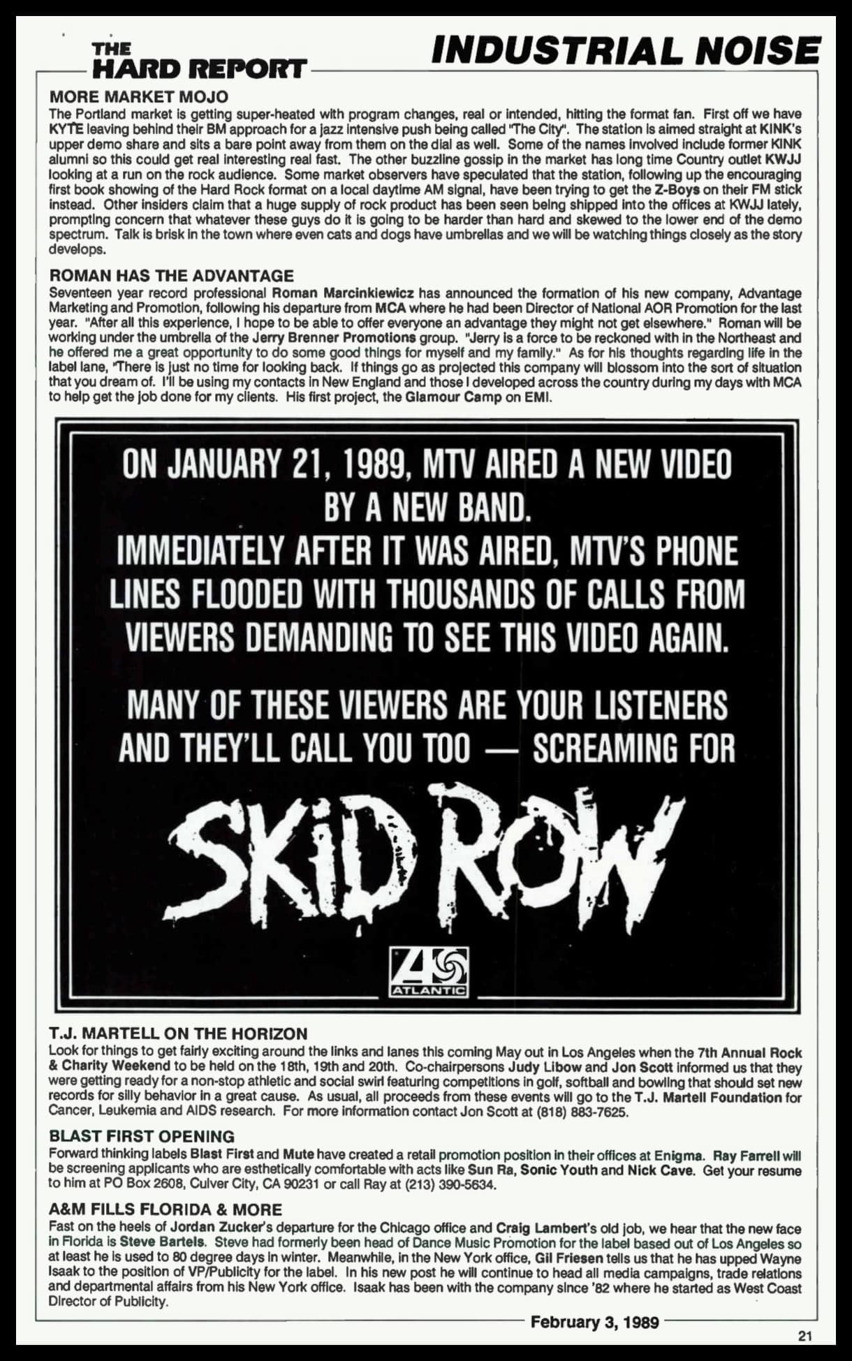 35th ANNIVERSARY OF SKID ROW VIDEO 